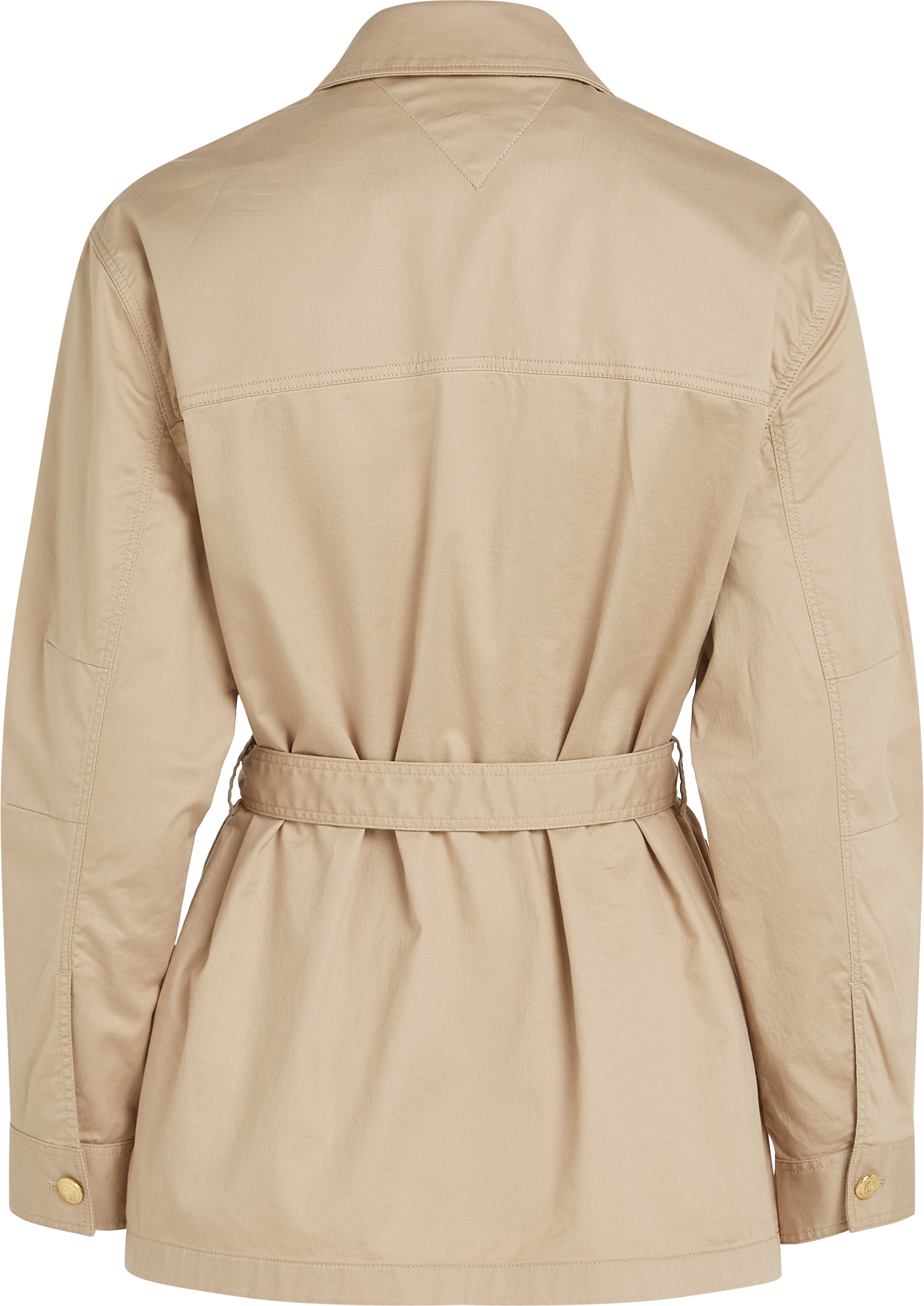 Tommy Hilfiger Outdoorjacke »GOLD BUTTON UTILITY JACKET«, mit goldfarbenem Knopf