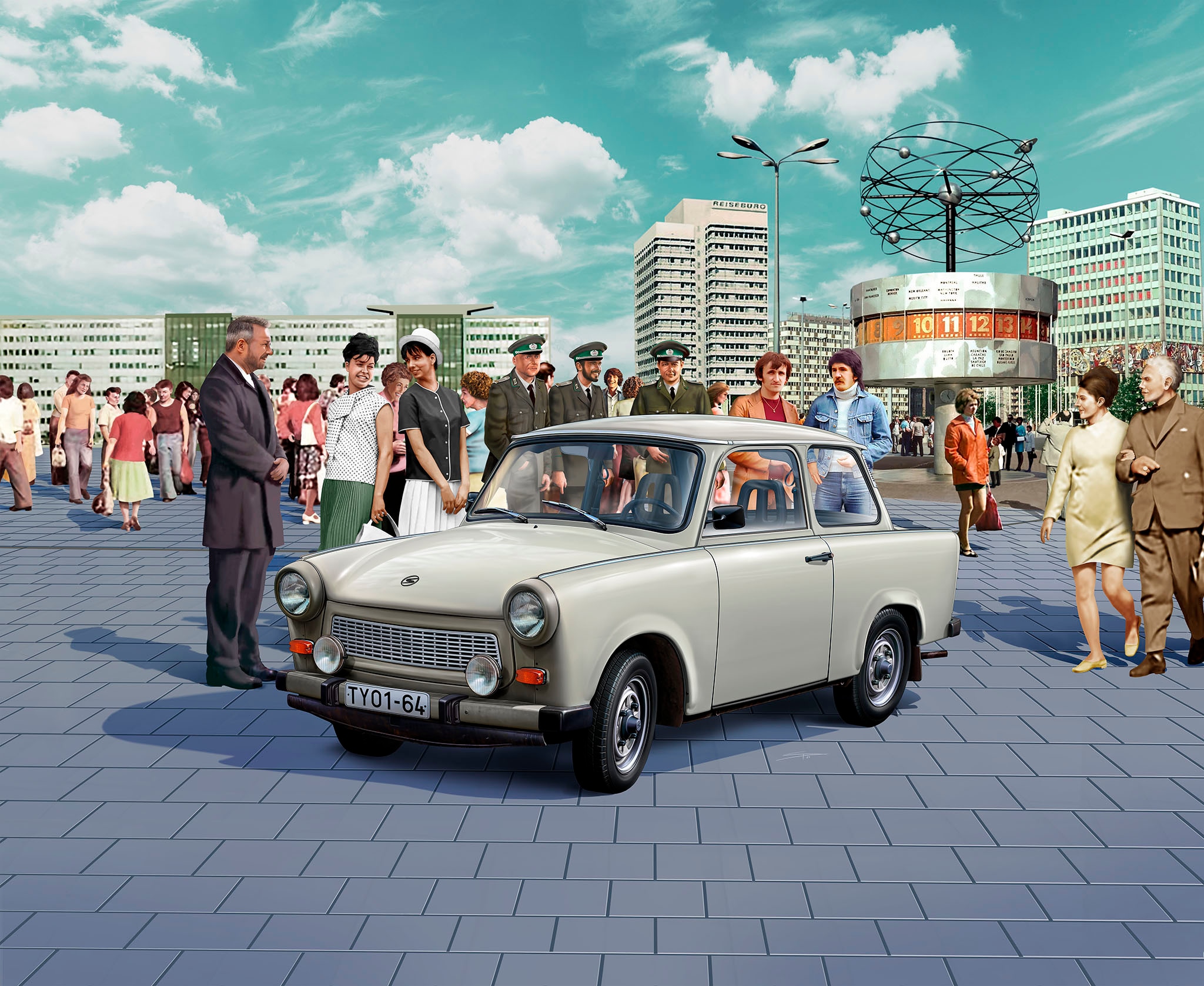 Revell® Modellbausatz »Geschenkset 60 Jahre Trabant 601, Exclusive Edition«, Made in Europe