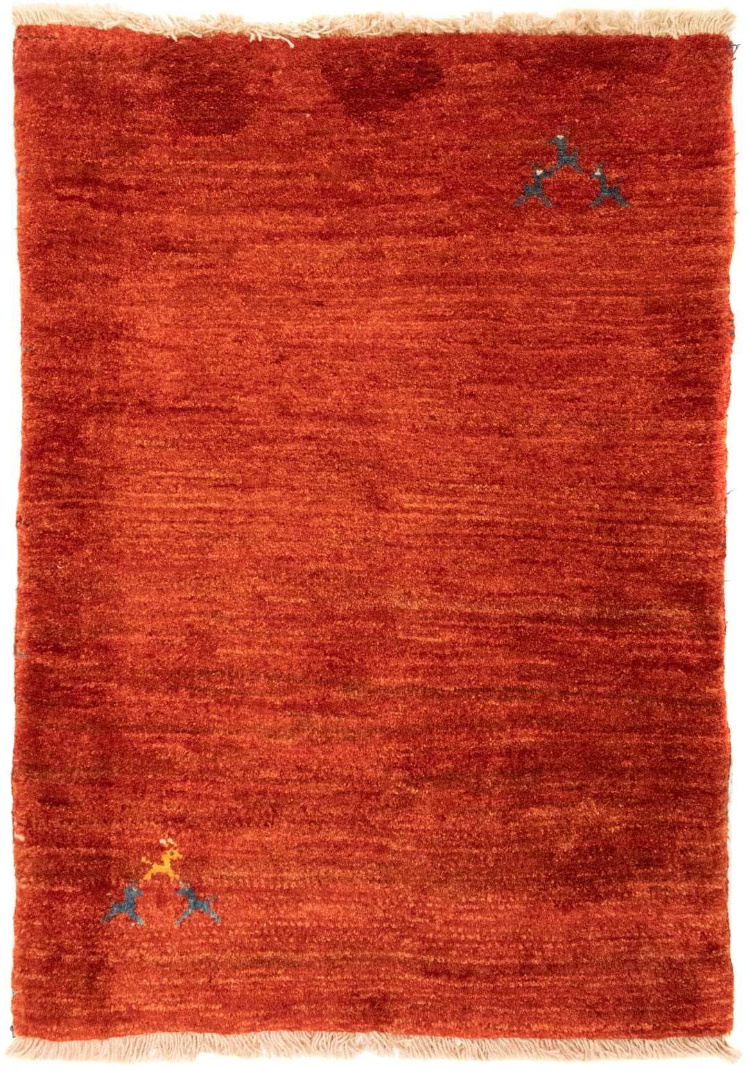 morgenland Wollteppich Teppich handgeknüpft handgeknüpft bestellen »Gabbeh rechteckig, bequem rot«, schnell und