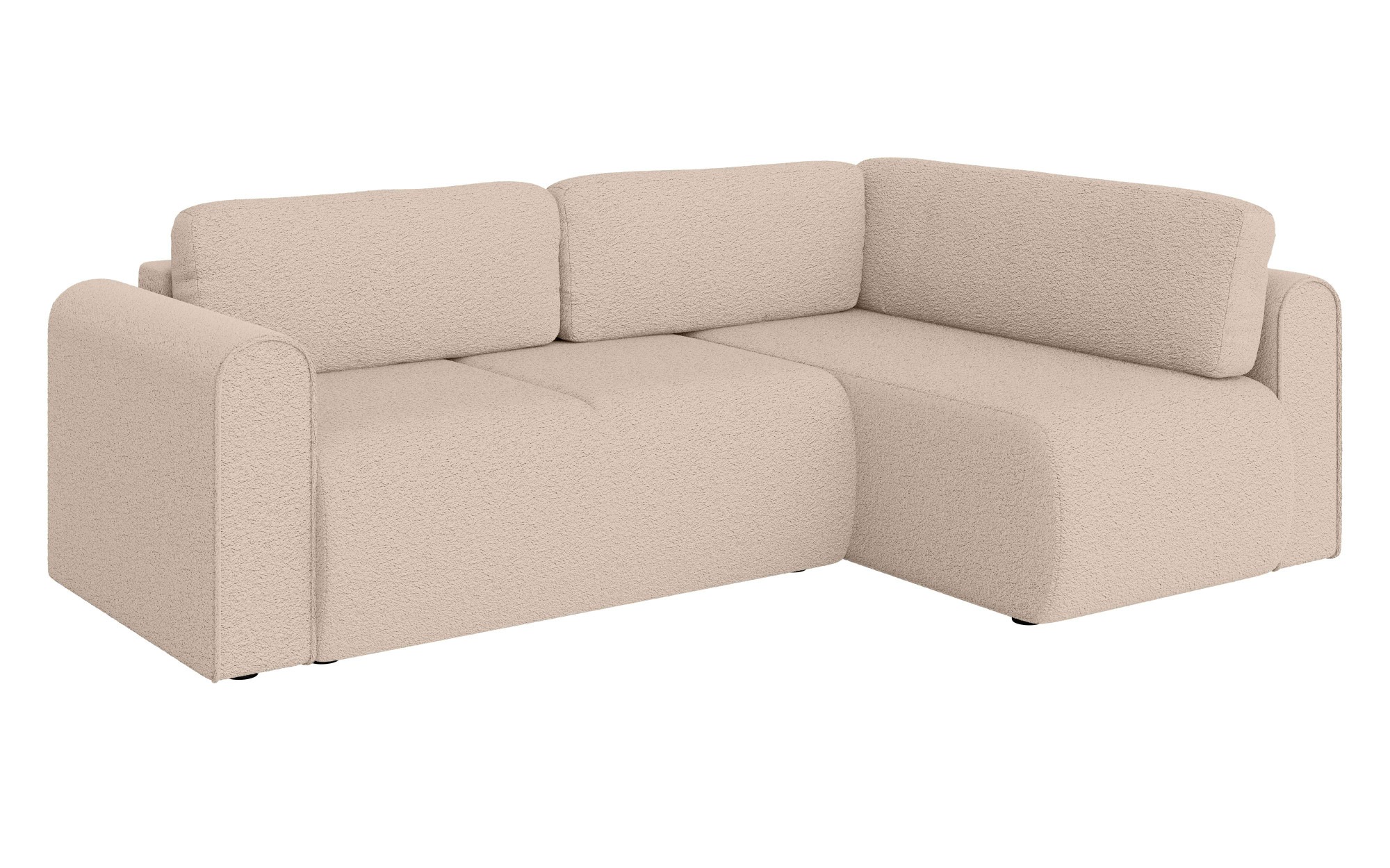 INOSIGN Ecksofa »Zacharia wahlweise Schlafsofa mit Bettkasten, B/T/H 250/166/86 cm«, L-Form mit Wellenunterfederung, Ottomane rechts oder links bestellbar