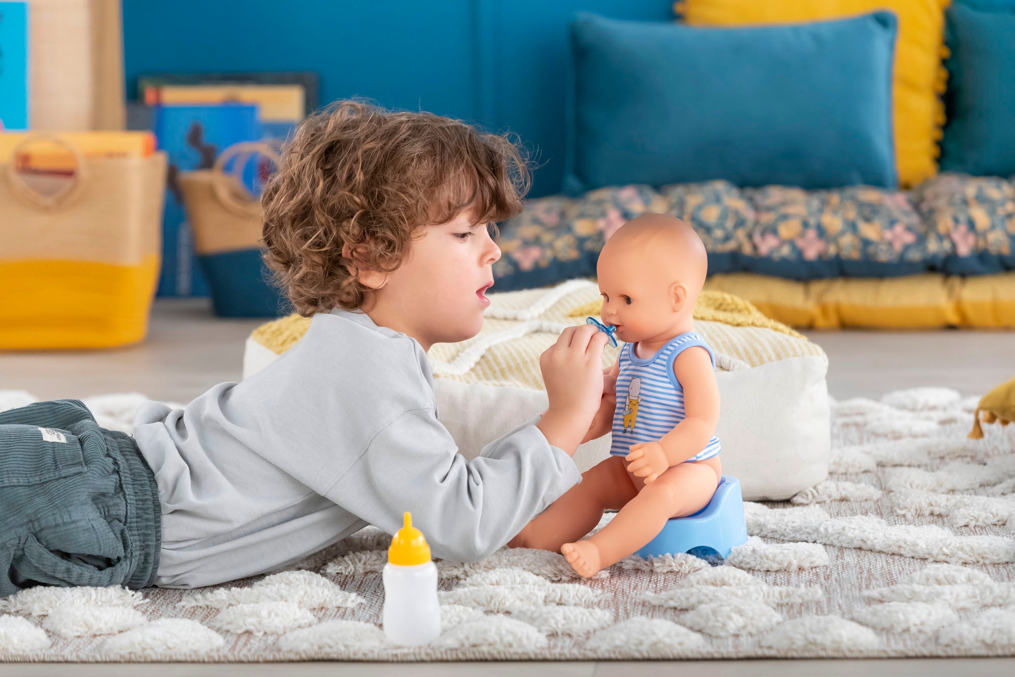 Corolle® Babypuppe »Mon Grand Poupon, Paul Trink+Näss Badebaby«, mit Vanilleduft