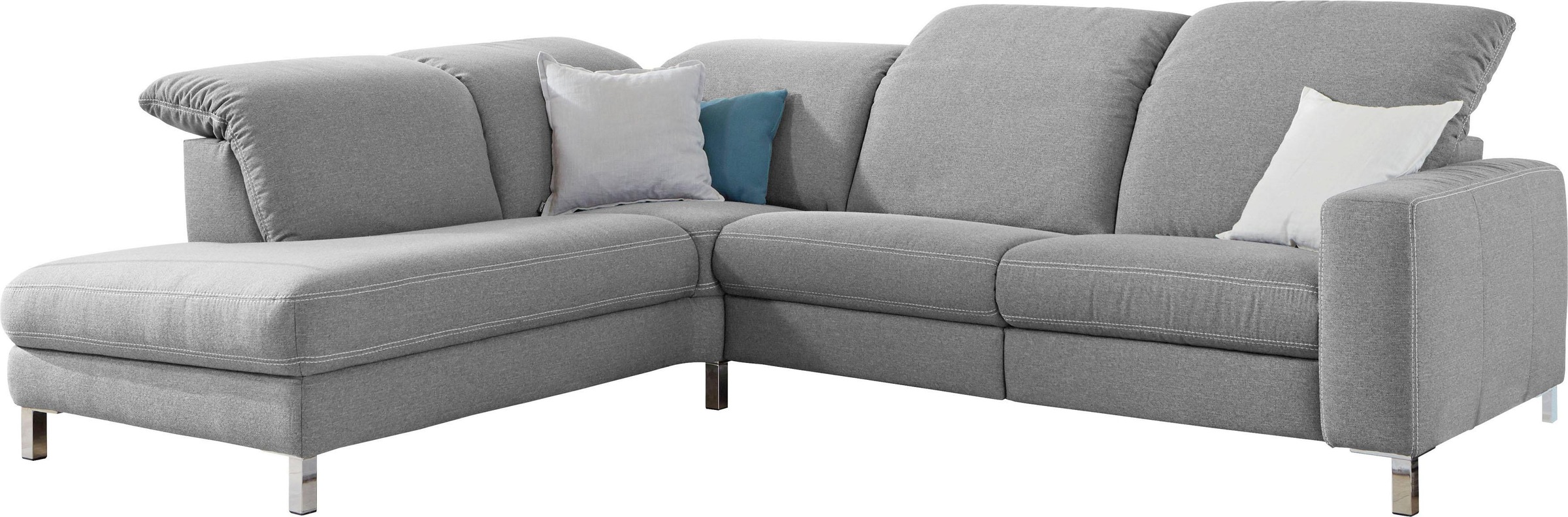 3C Candy Ecksofa »Homely bequem und komfortabel, mit verstellbaren Kopfteil günstig online kaufen