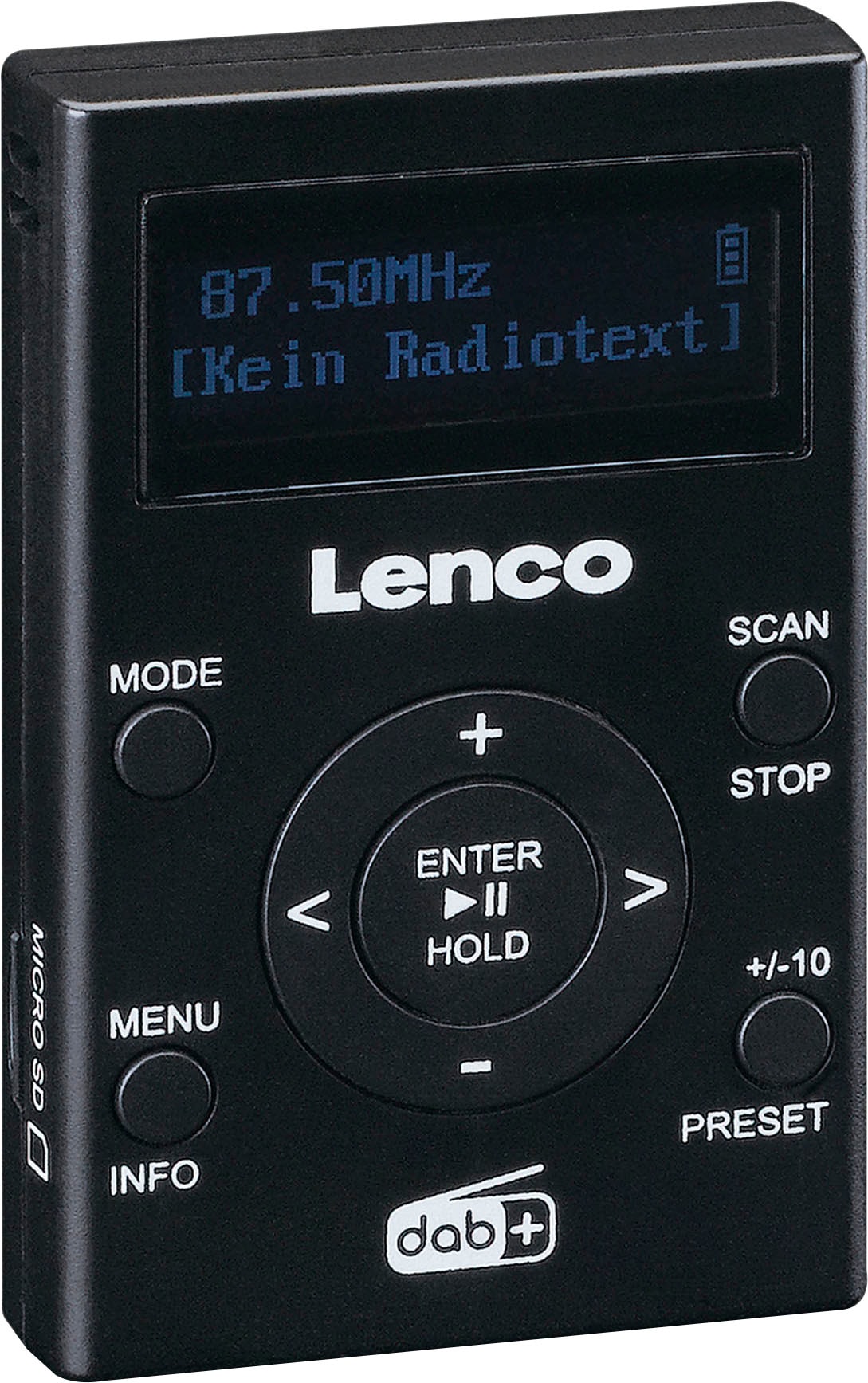 Lenco Digitalradio (DAB+) »PDR-011BK«, (Digitalradio (DAB+)