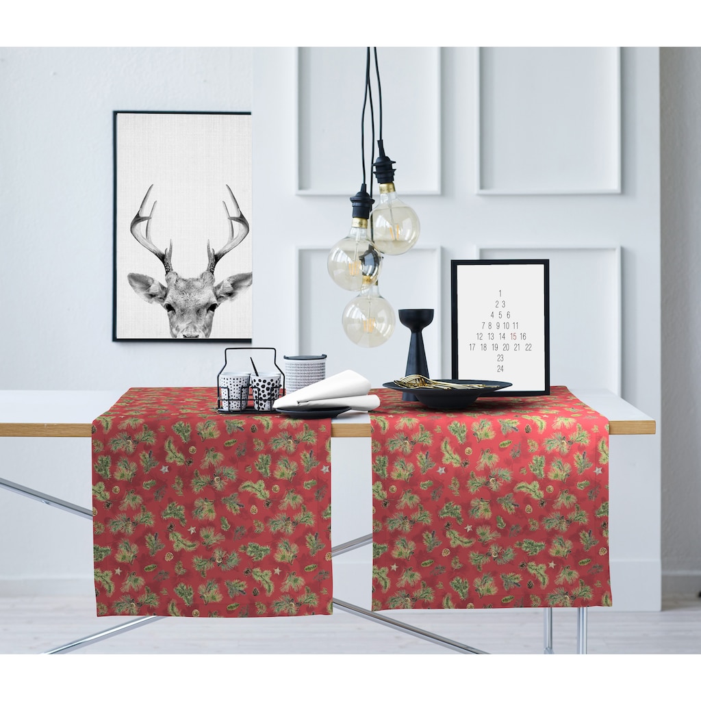 APELT Tischläufer »9530 WINTERWELT, Weihnachtsdeko, Weihnachten«, (1 St.), Digitaldruck