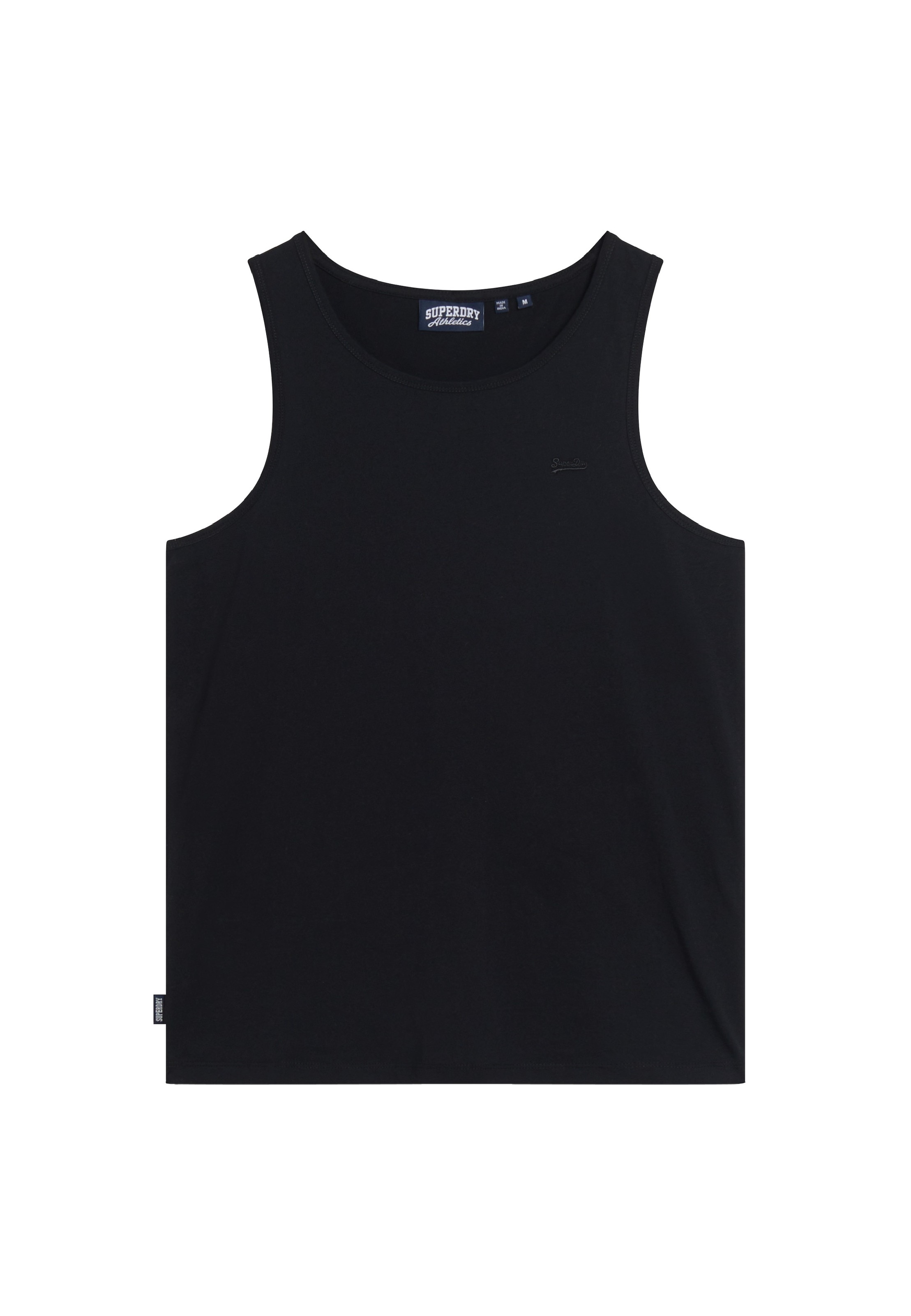 Superdry Tanktop »ESSENTIAL LOGO VEST UB« mit Markenlabel, aus Baumwolle und Single Jersey, Slim Fit, ärmellos