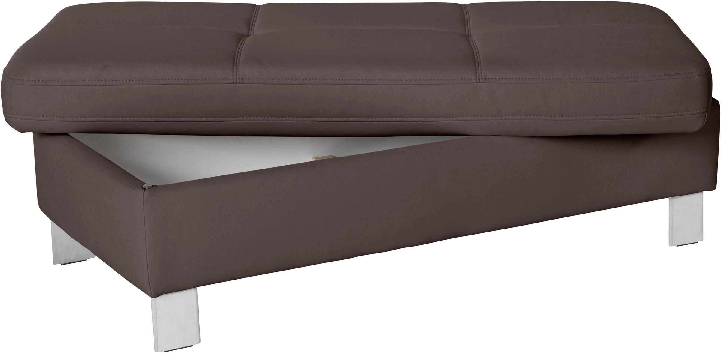 exxpo - sofa fashion Hocker »Fiji Bankhocker mit Staufach unter der Sitzfläche«, elegant modern mit toller Detailverarbeitung