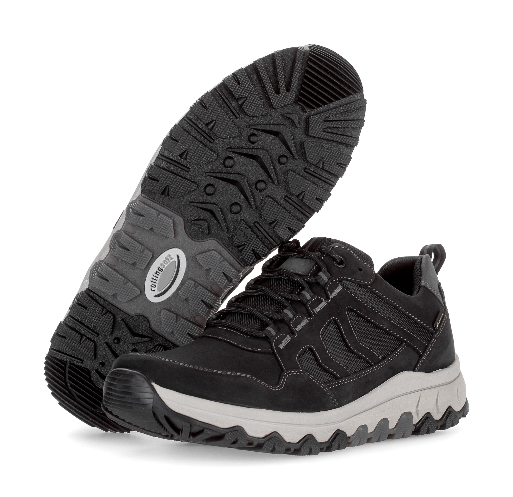 Gabor Rollingsoft Sneaker, Schnürschuh, Halbschuh, Komfortschuh in Bequemweite G (= weit)