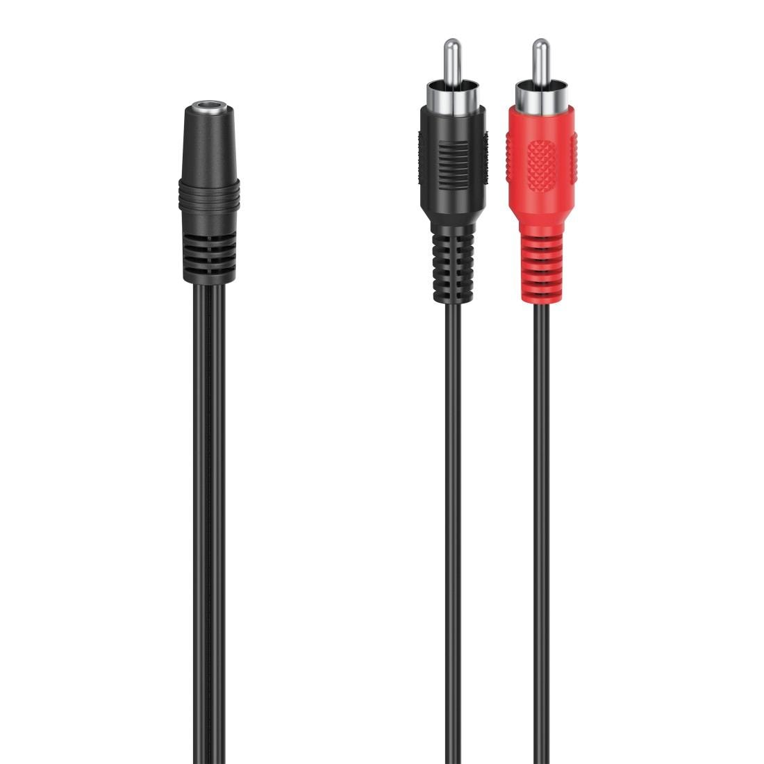 1. Bild von Hama Audio-Adapter »Audio-Adapter, 2 Cinch-Stecker - 3,5-mm-Klinken-Kupplung Stereo«, Cinch zu 3,5-mm-Klinke, 12 cm