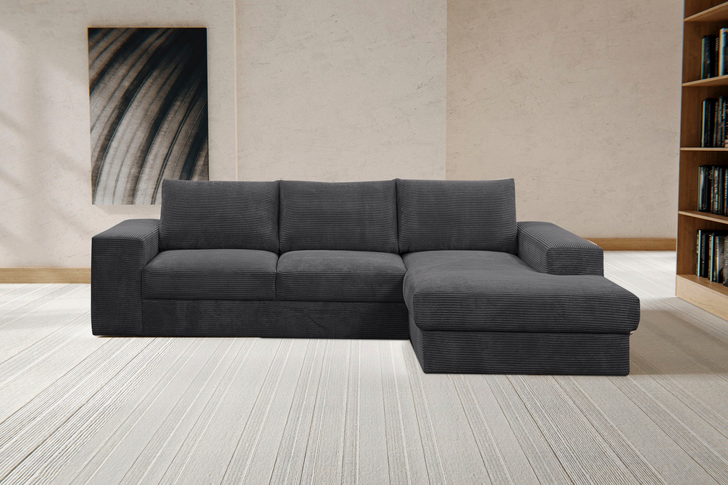 WERK2 Ecksofa »Rozzana Design Ecksofa mit hohem Komfort, zeitlos & elegant, günstig online kaufen