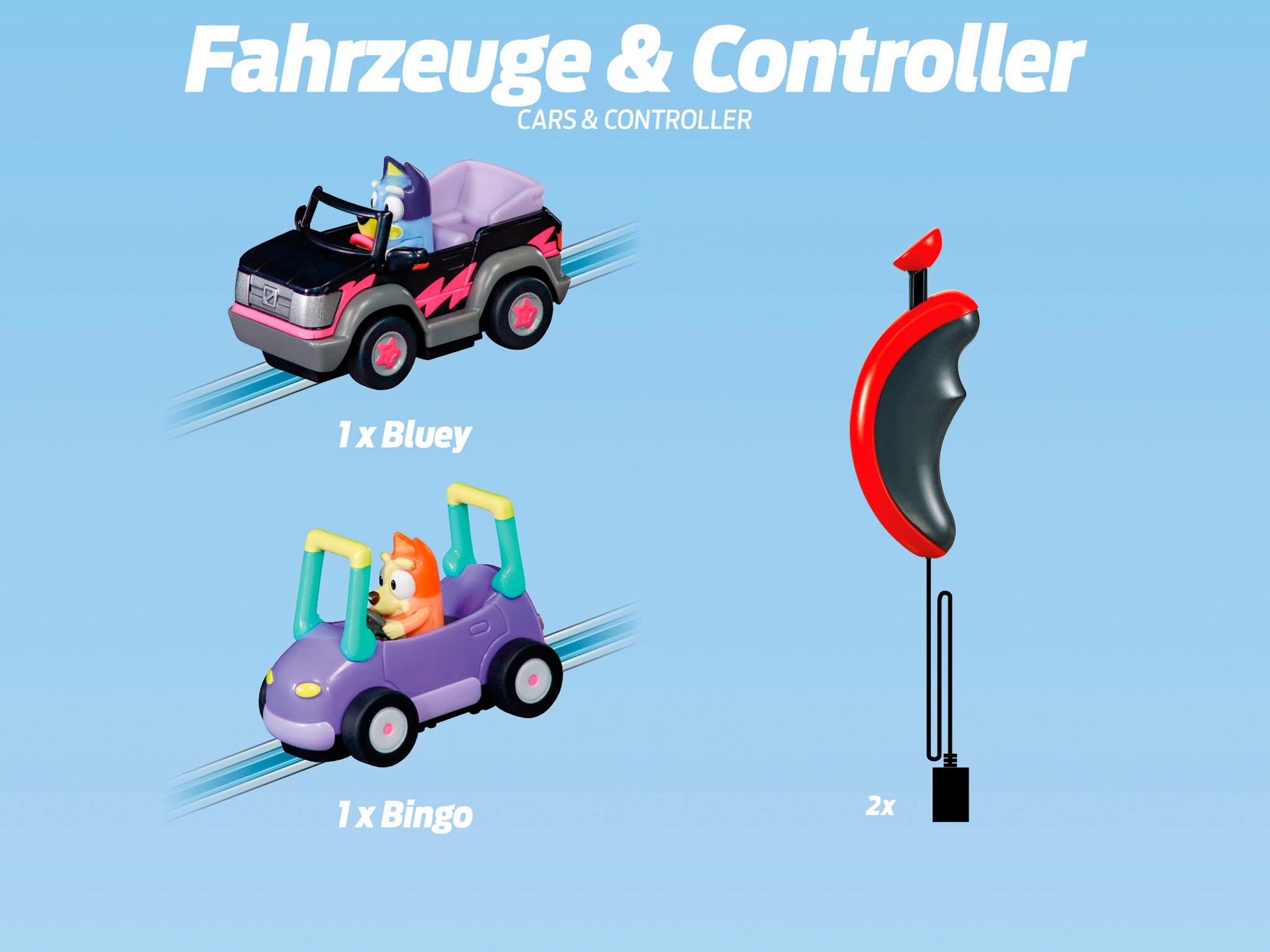 Carrera® Autorennbahn »Carrera First Bluey & Bingo - Lets Go«