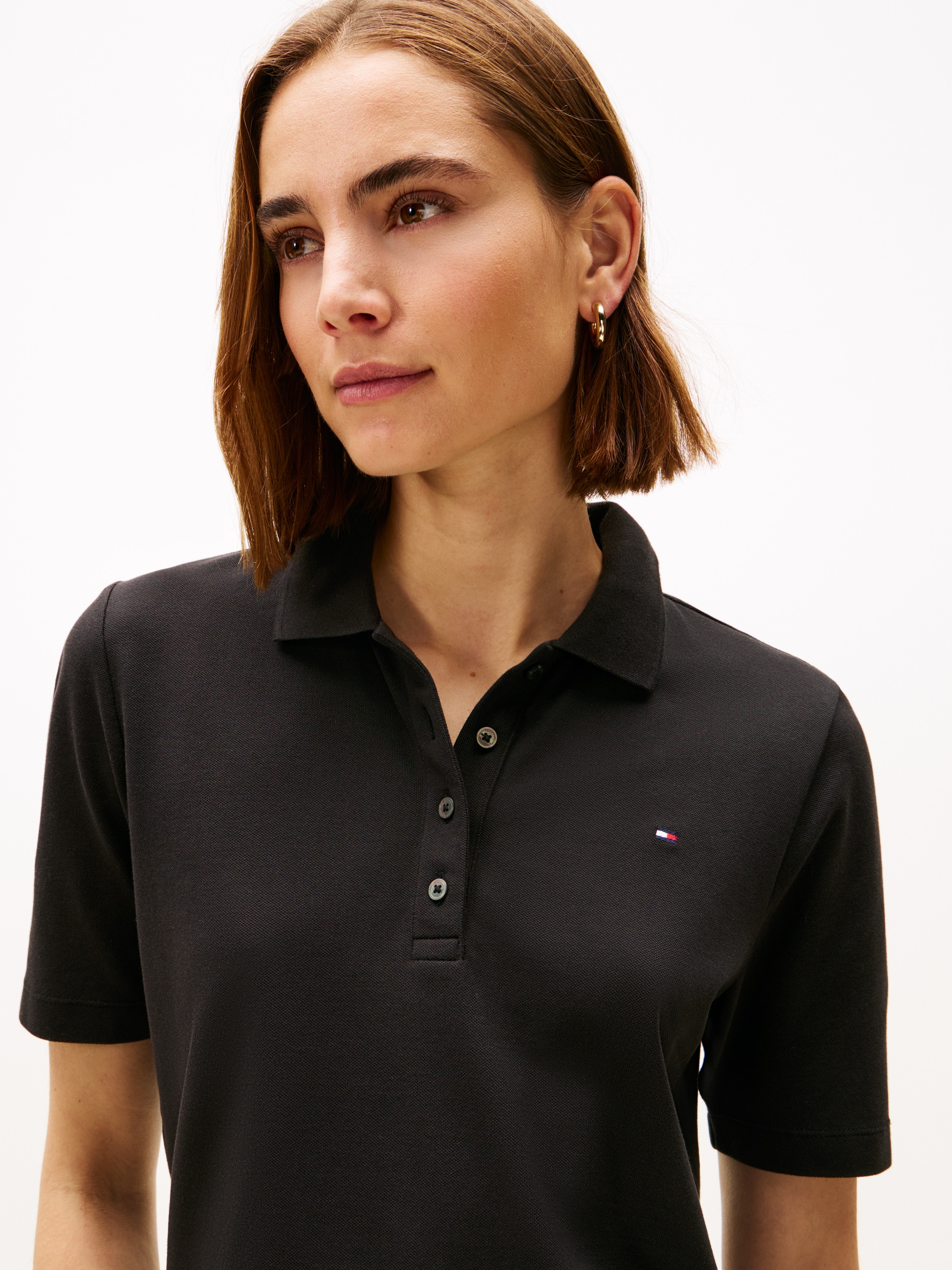 Tommy Hilfiger Poloshirt »Regular Fit Pique Premium Polo« Baumwollmischung, regular fit