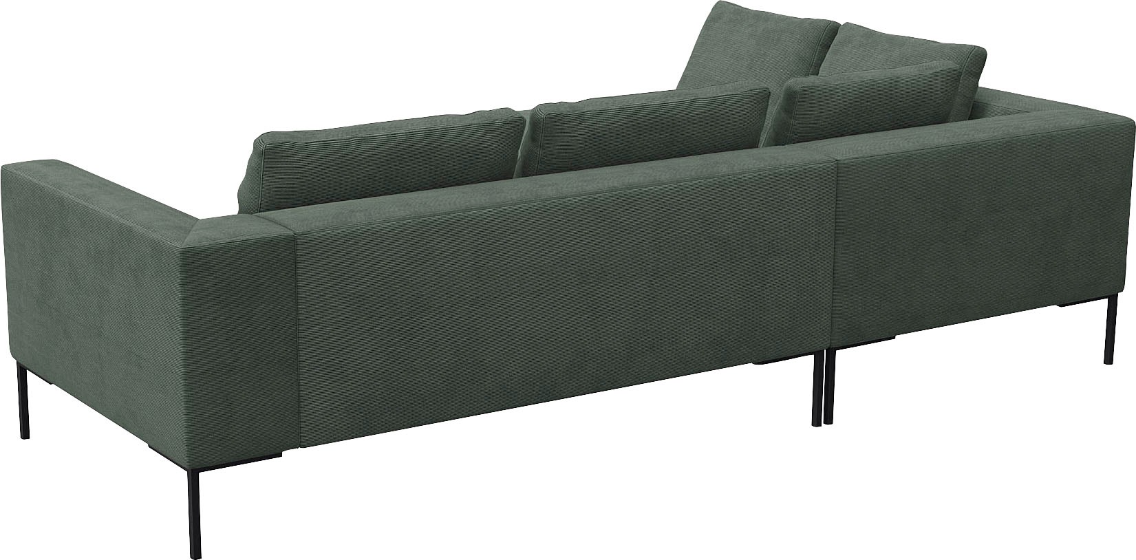 FLEXLUX Ecksofa »Loano, superbequemer Sitzkomfort durch Kaltschaum im Sitz«, modernes Sofa, frei im Raum stellbar, lose Kissen, L-Form