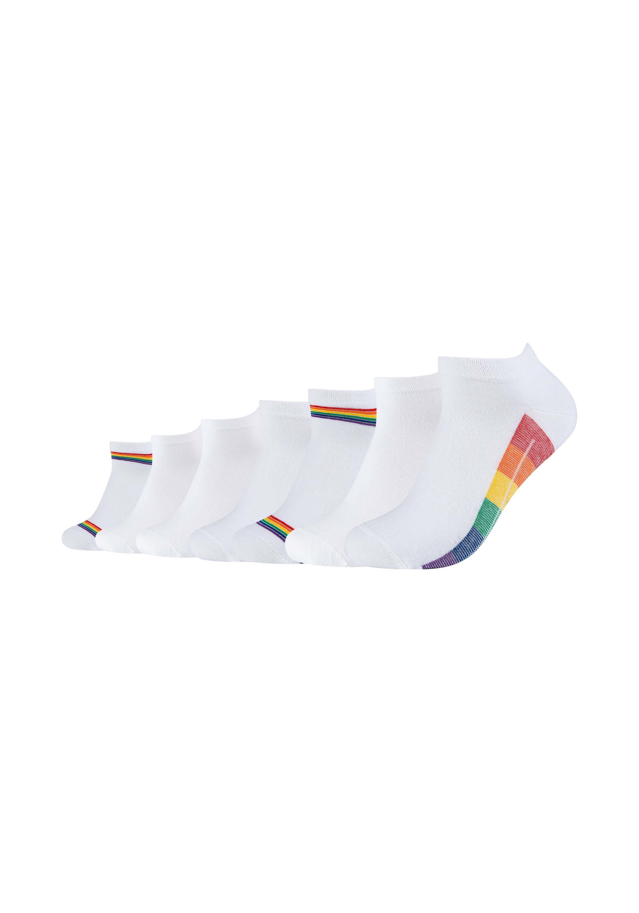 Camano Sneakersocken »ca-soft« 7 Paar,  mit weichem Komfortbund ohne drückende Nähte
