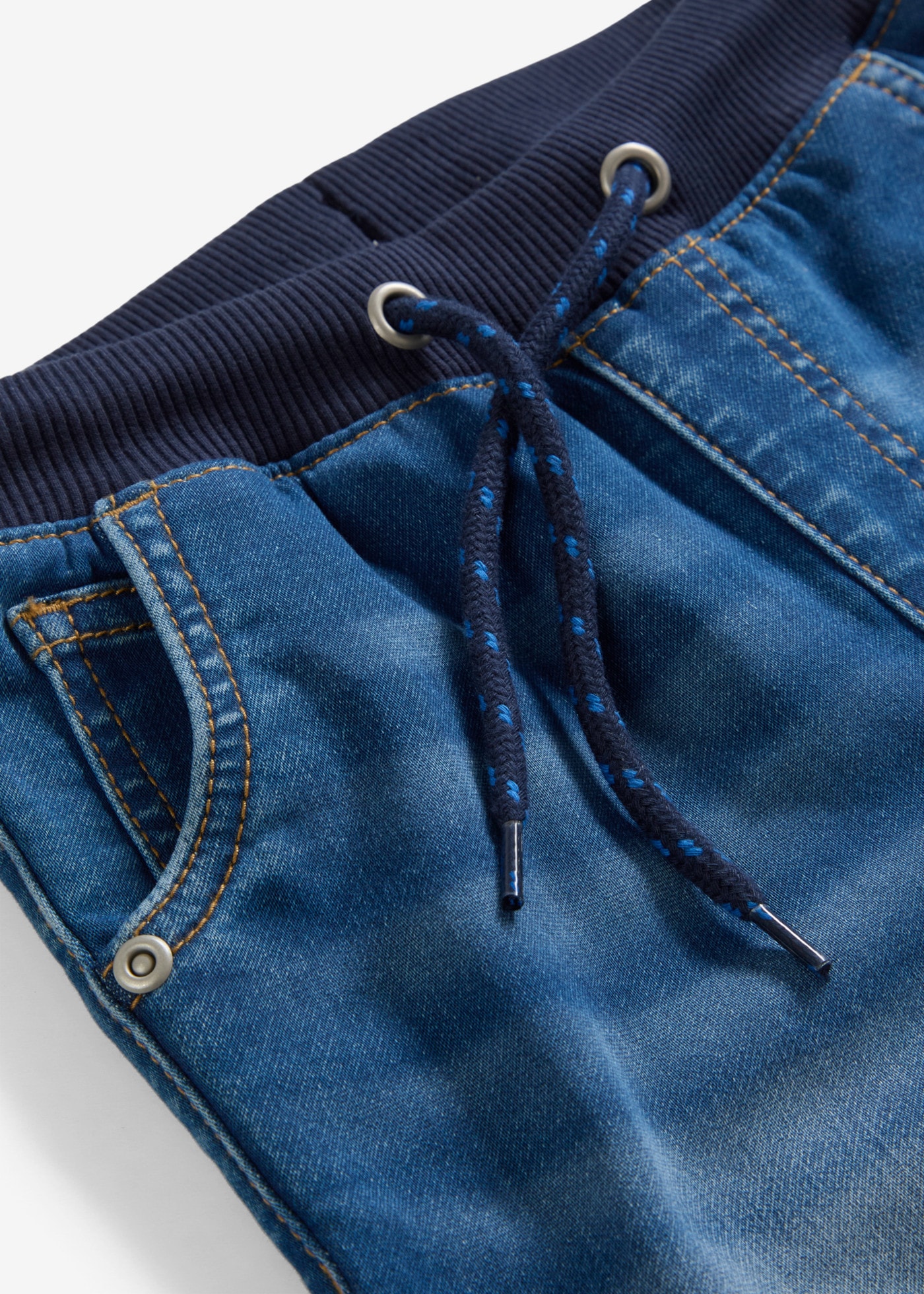 bonprix Regular-fit-Jeans für Jungen, mit elastischem Rippbund