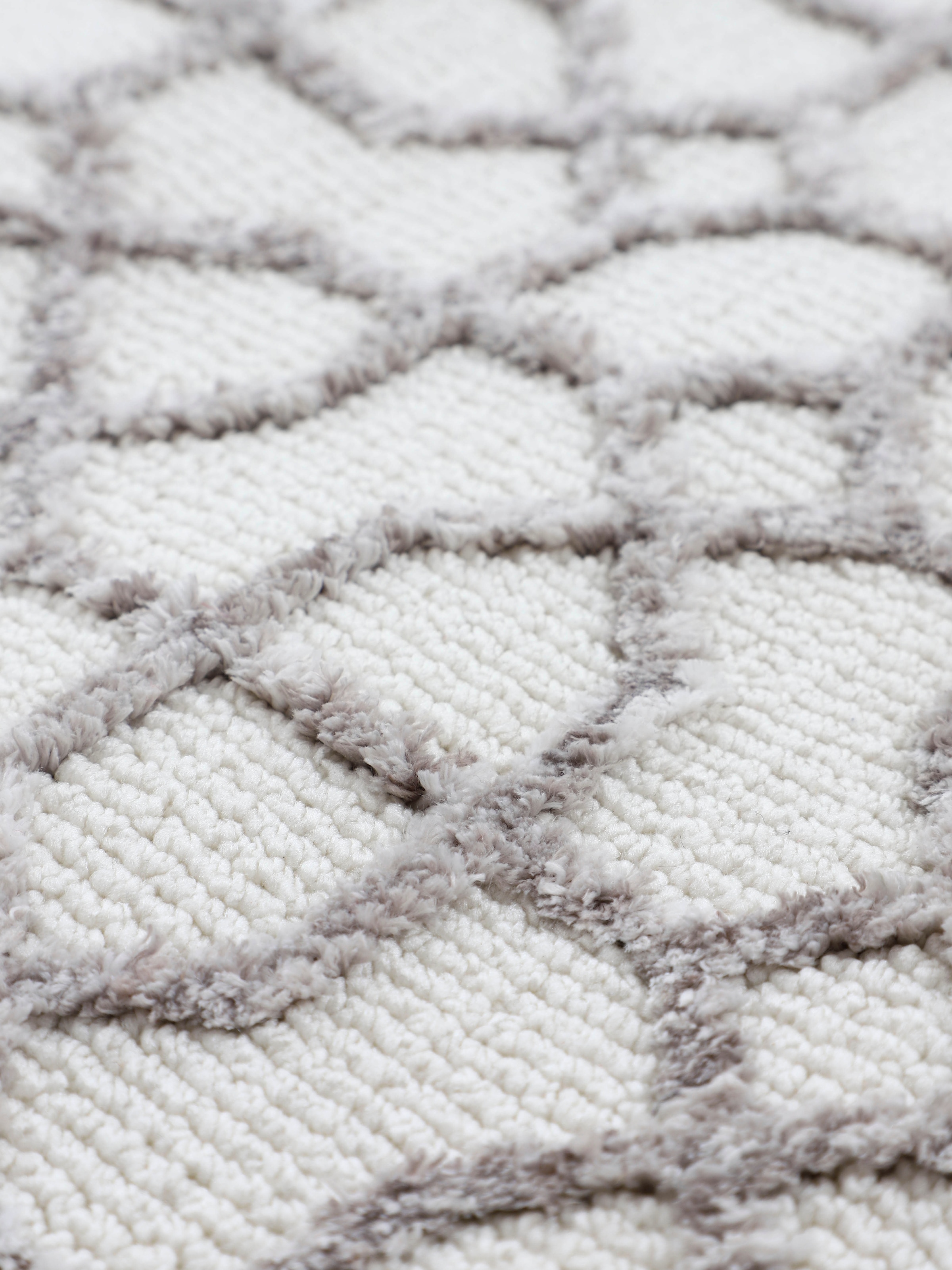 carpetfine Teppich »Holly 3«, rechteckig, 12 mm Höhe, geometrisches Design, Hoch-Tief Struktur, Wohnzimmer