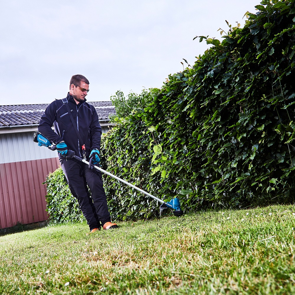 Makita Akku-Rasentrimmer »»DUR190LZX9« 18V, 230/255/300 mm, ohne Akku und Ladegerät« automatische Drehzahlregulierung in 3 Stufen, Trimmen von Grünflächen