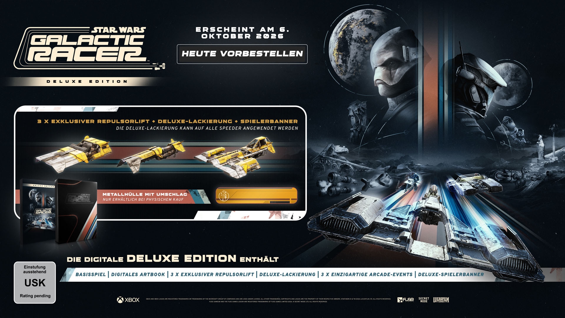 Secret Mode Spielesoftware »Star Wars: Galactic Racer Deluxe Edition« Xbox Series X