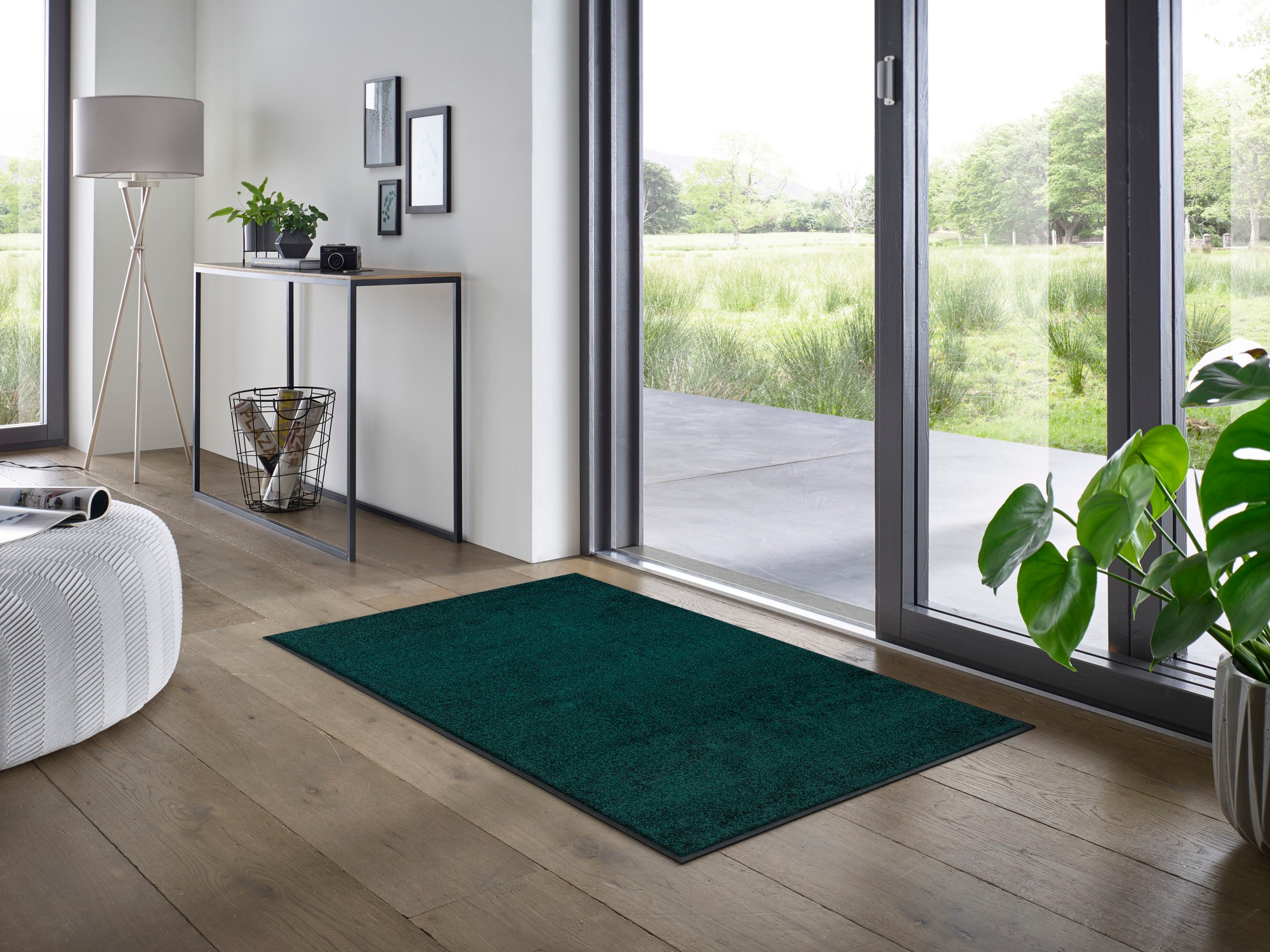 wash+dry by Kleen-Tex Fußmatte »Trend Uni, Schmutzfangmatte, waschbar«, rechteckig, 7 mm Höhe, rutschhemmend, In- und Outdoor geeignet, auch als Läufer erhältlich