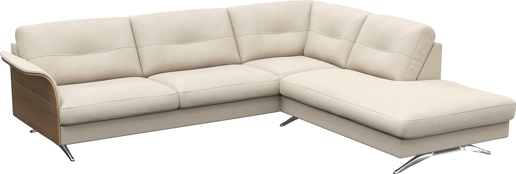 FLEXLUX Ecksofa »Glow, super bequem durch hochwertigem Sitzaufbau mit Feder günstig online kaufen