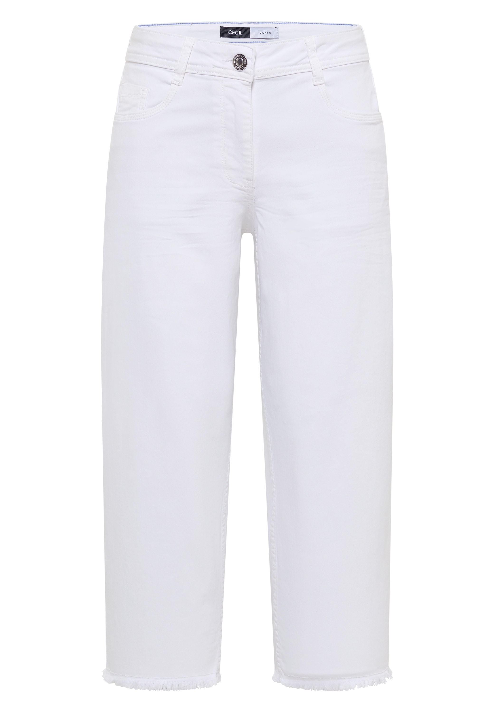 Cecil 3/4-Jeans »Style Neele White« Wide Leg / mit Stretch