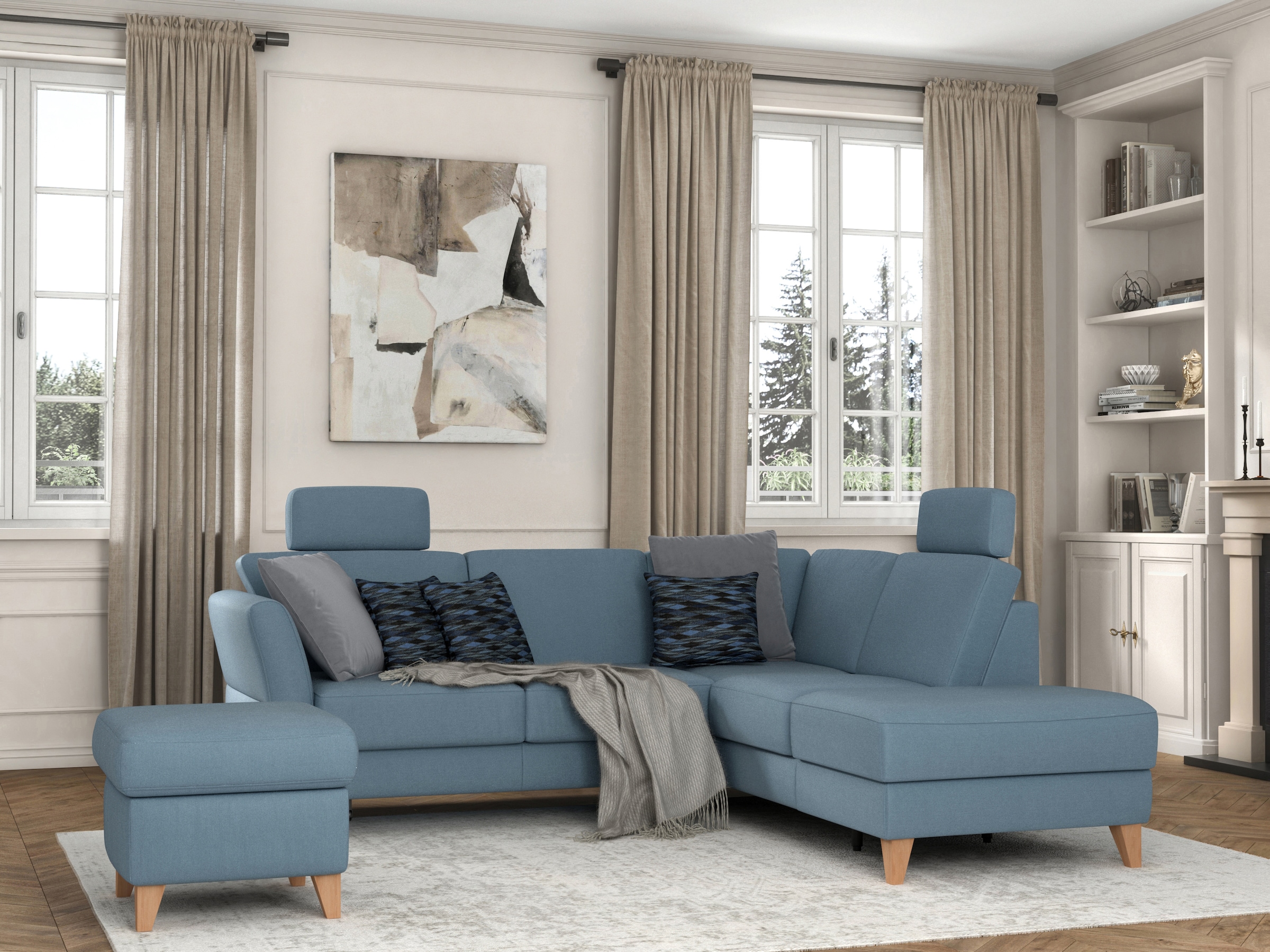 sit&more Stauraumhocker »Visby«, Stauraum, auch erhältlich mit Wasser zu reinigendem "Soft clean" Bezug
