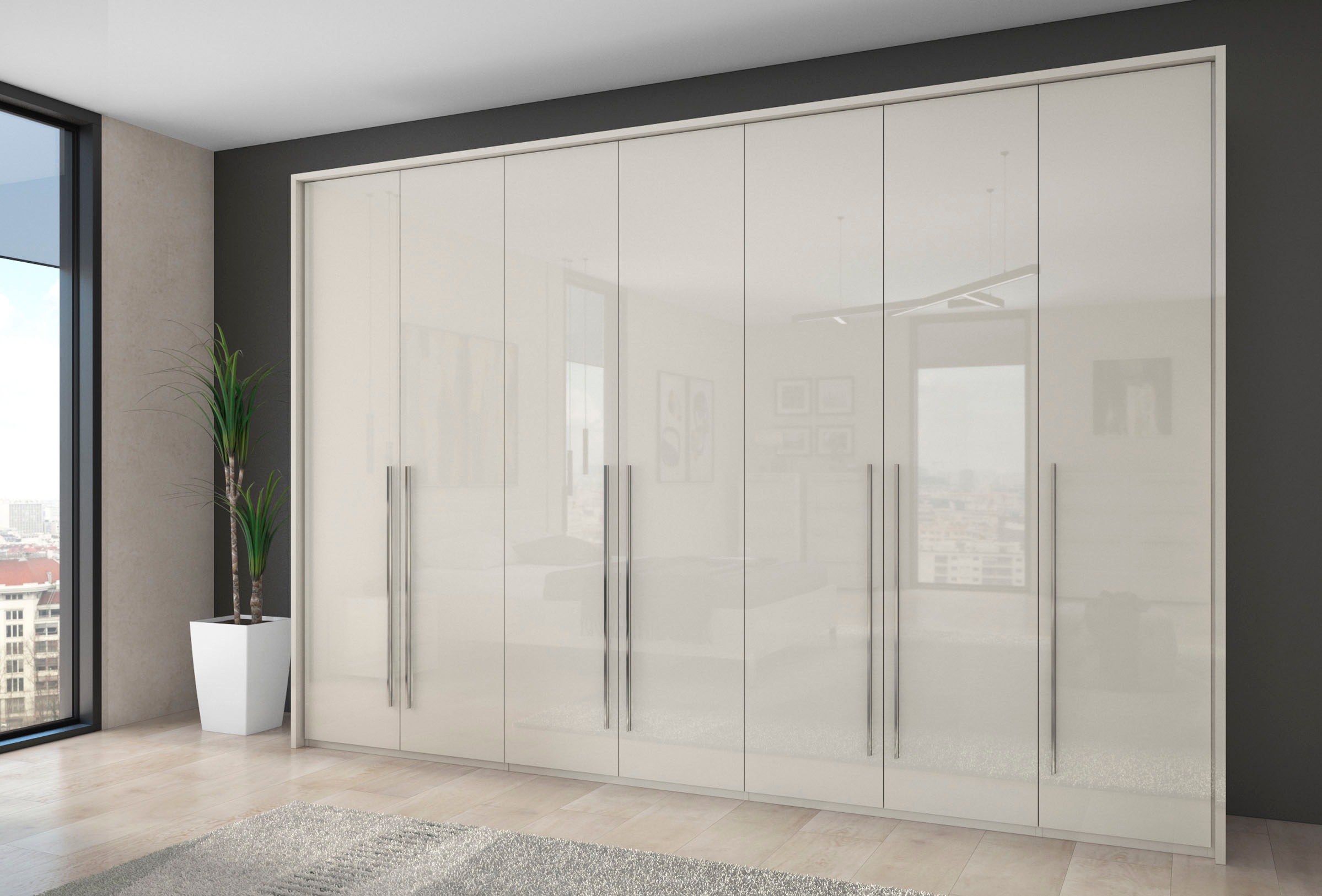 OTTO home Kleiderschrank "Piano, inklusive Rahmen und Beleuchtung, soft-clo günstig online kaufen