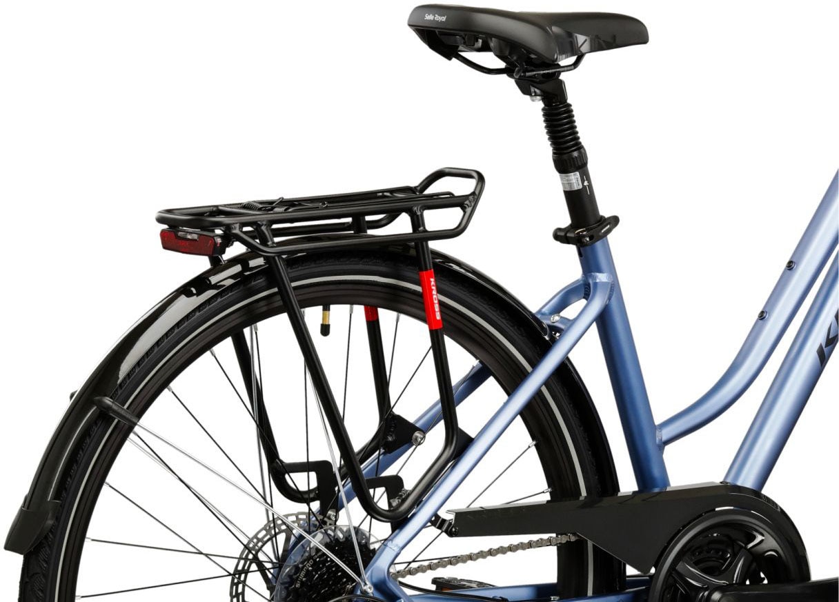 Kross Trekkingrad »Damen-Trekkingrad 28" Trans 4.0 Blau 24 Gänge« 24 Gang Shimano ACERA M3020 Schaltwerk Kettenschaltung
