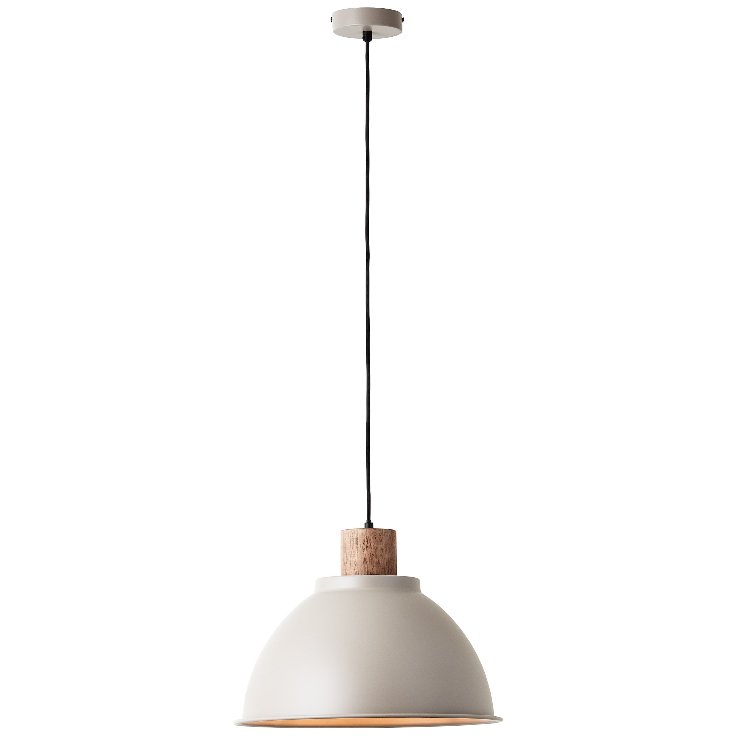 Brilliant Pendelleuchte »Erena«, 1 flammig, Leuchtmittel E27 | ohne Leuchtmittel, Höhe 120 cm, Ø 38 cm, E27, kürzbar, Metall/Holz