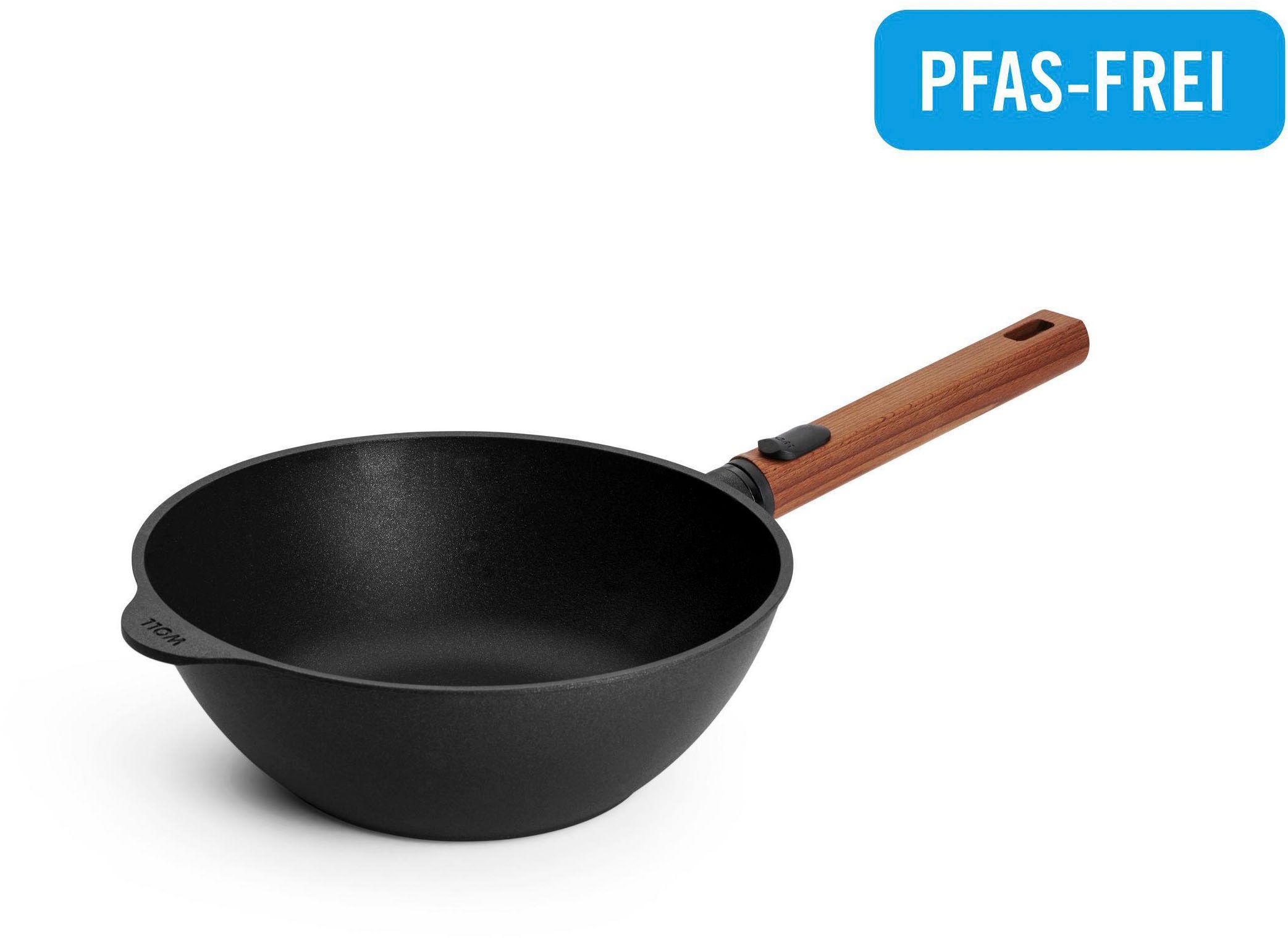 WOLL Wok »Eco Logic QXR Guss-Wok- und Rührpfanne« Aluminiumguss 1 Stk. tlg. günstig online kaufen