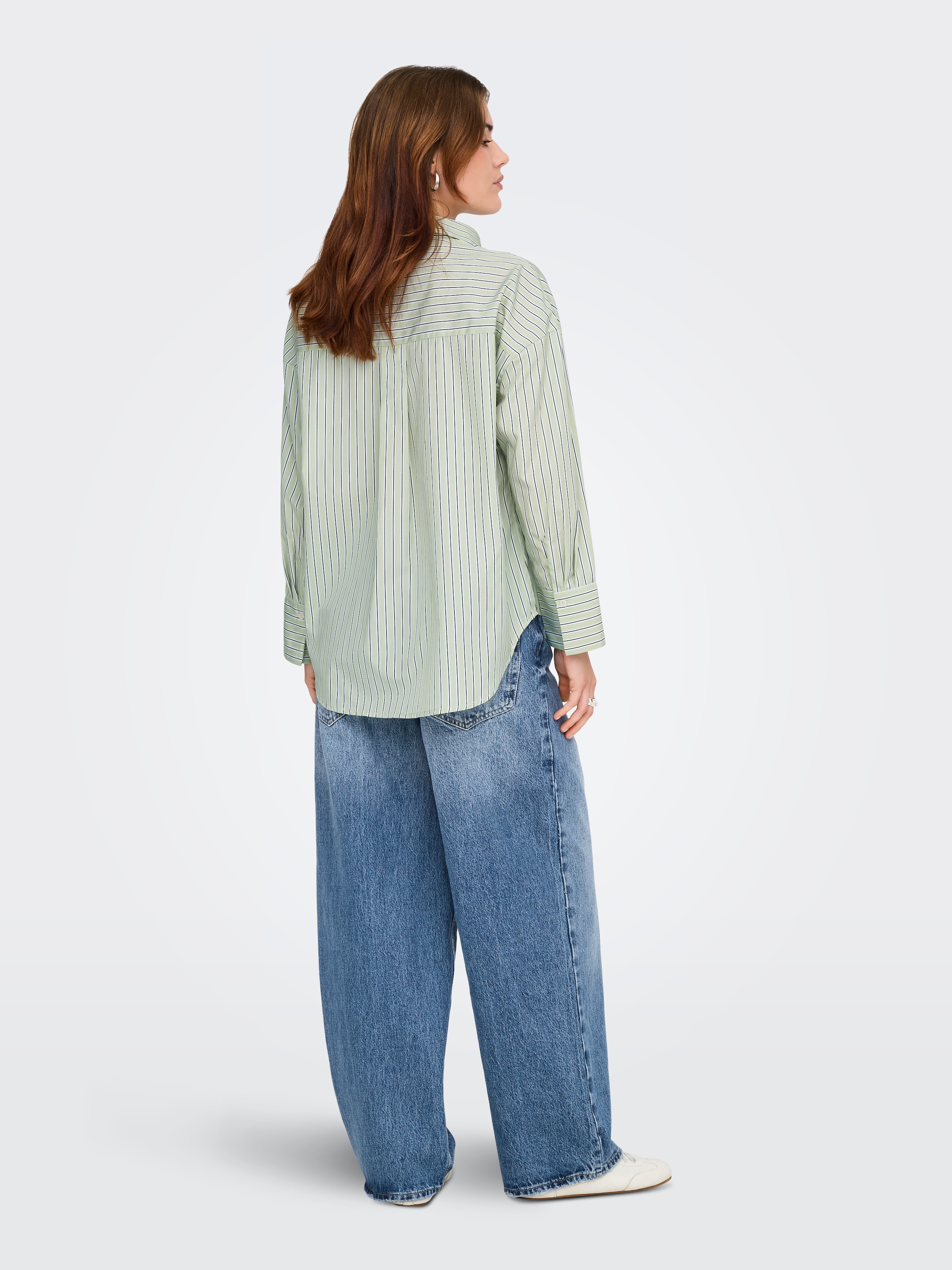 ONLY Hemdbluse »ONLOREGON ALVA LS REG SHIRT NOOS WVN« Materialmix, regular fit