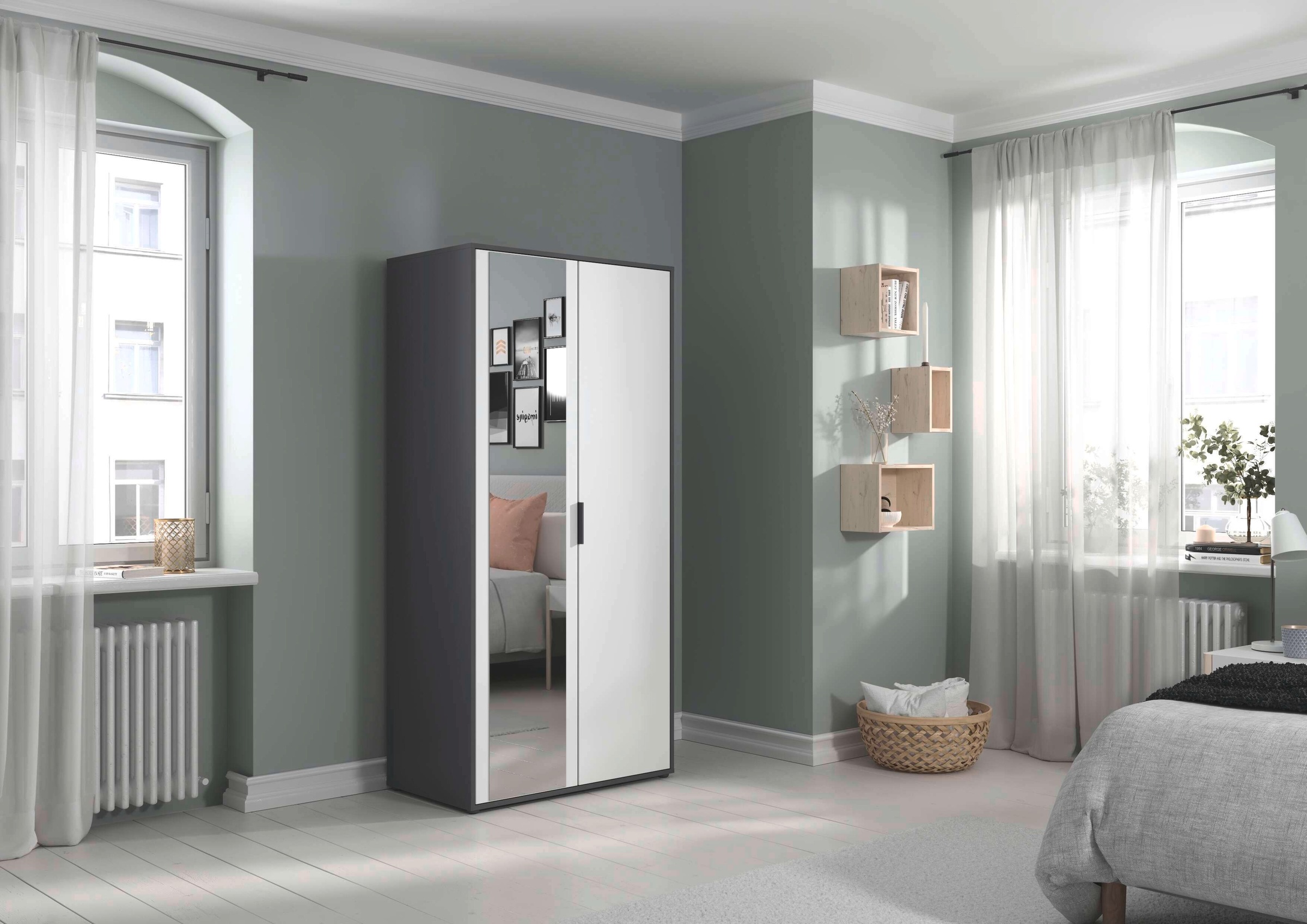 INOSIGN BY RAUCH Kleiderschrank »Schrank Garderobe Schlafzimmer Stauraum PAULLY TOPSELLER Wäscheschrank«, (mit 3 unterschiedlichen Griff-Varianten), OTTOS CHOICE 3 Griffvarianten MADE IN GERMANY