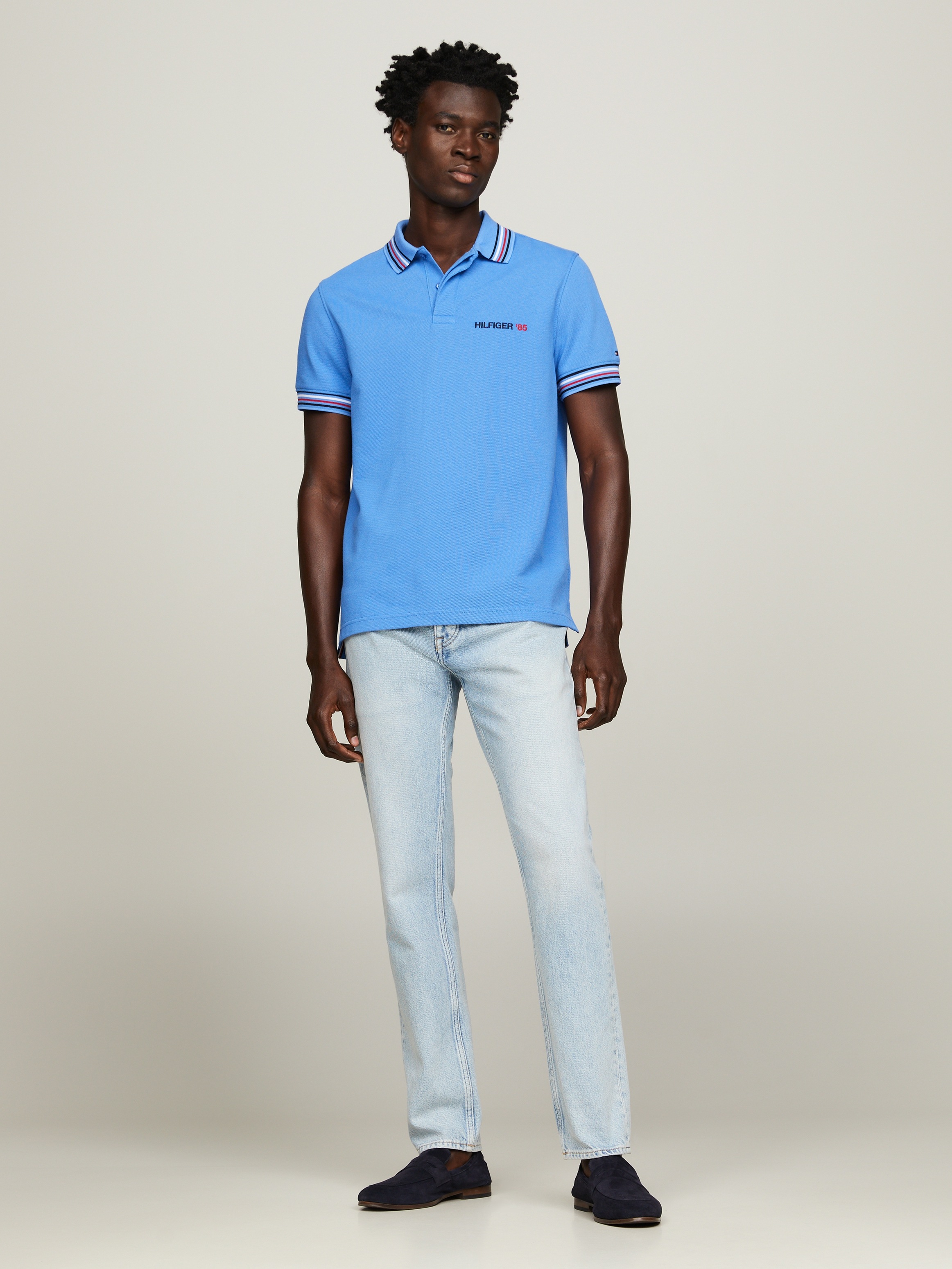 Tommy Hilfiger Poloshirt »CONTRAST GLOBAL STRIPE REG POLO«, mit kontrastfarbenen Details