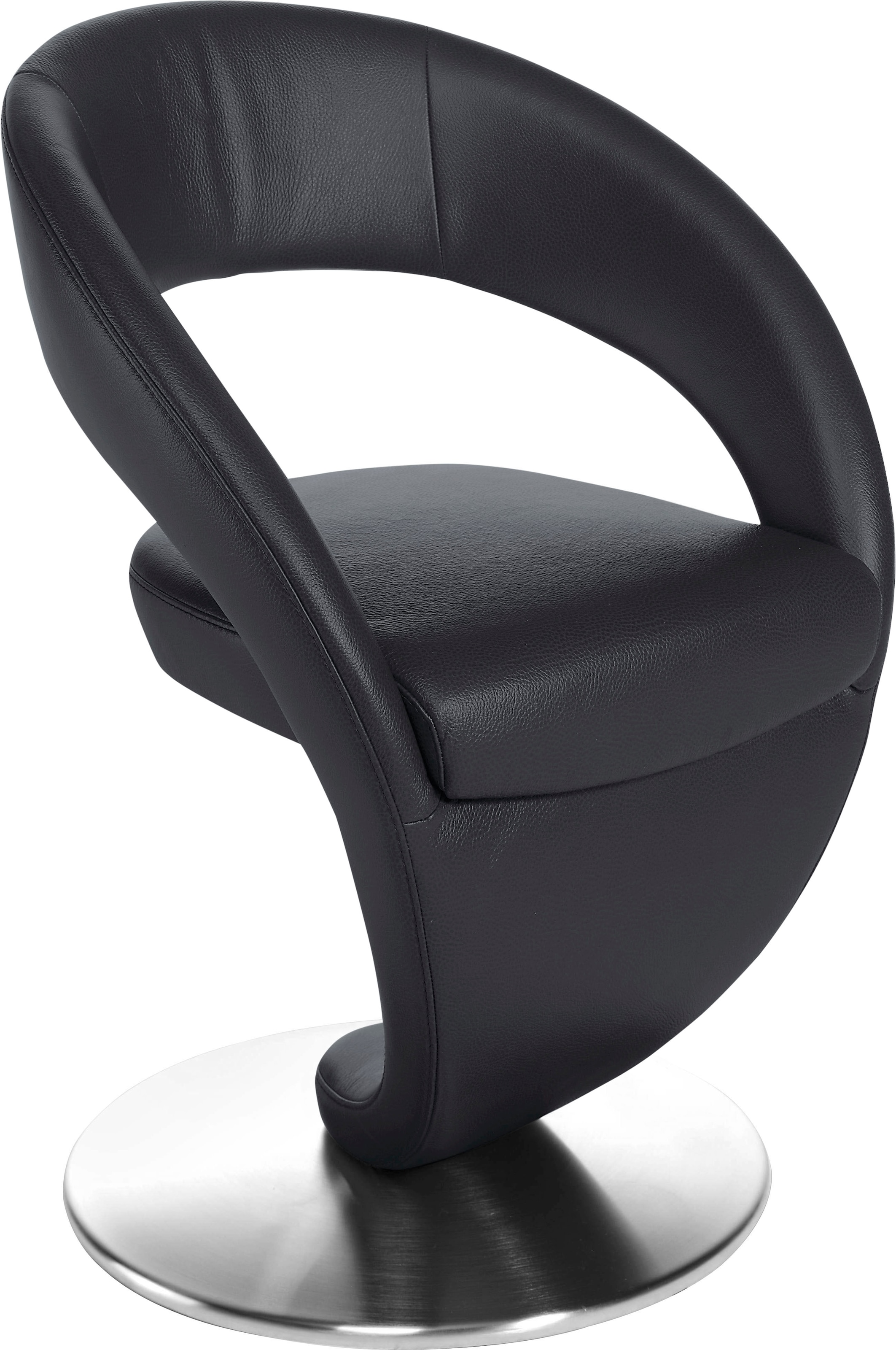 K+W Komfort & Wohnen Drehstuhl »Wave« () Design-Drehstuhl, Drehteller in Ed günstig online kaufen