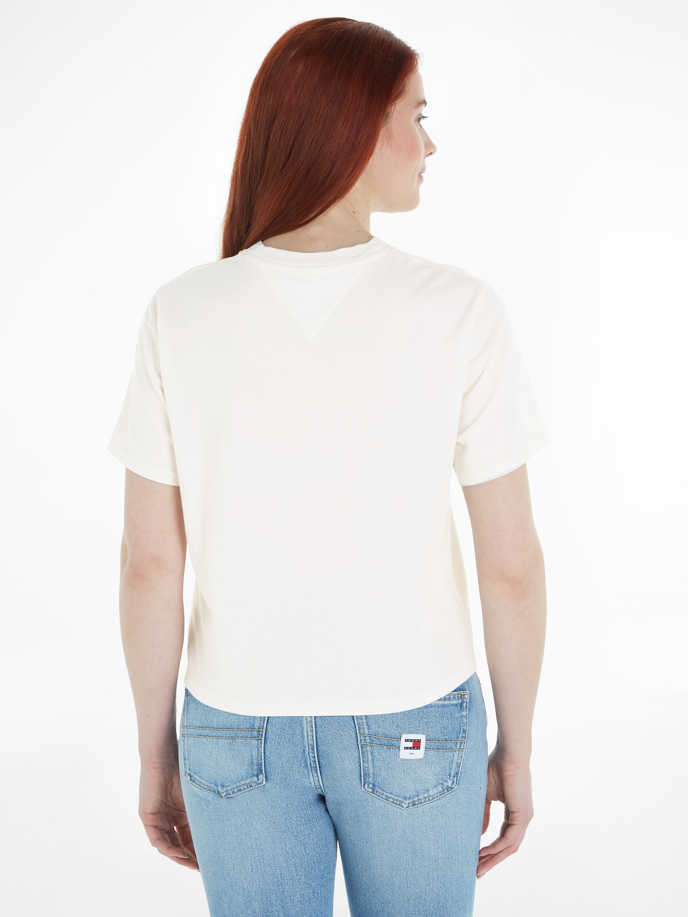 Tommy Jeans T-Shirt »TJW BXY RAINBOW FLAG TEE«, mit Frontprint