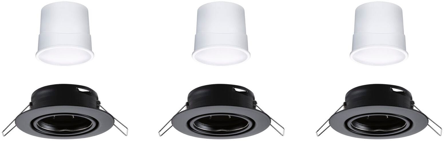 Paulmann LED Einbauleuchte »Base 3x430lm 230V«, 3 flammig, Zigbee Basisset
