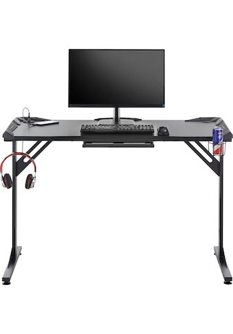 Gamingtisch »BC3110«, Schwarz inkl. RGB-LED Farbwechselbeleuchtung inkl. USB Station