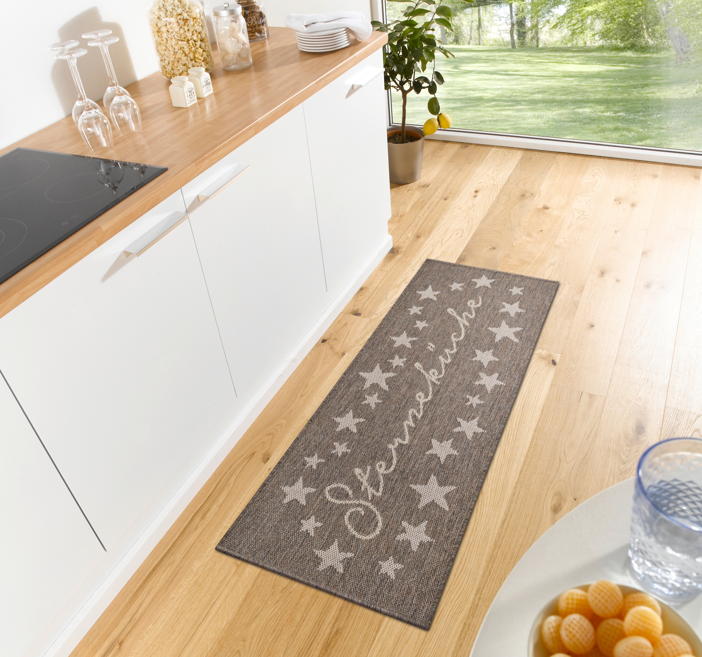 HANSE Home Küchenläufer »Sterneküche«, rechteckig, 5 mm Höhe, Läufer, Rutschfest, Küchenteppich, Küche, Teppich, Pflegeleicht, Flur