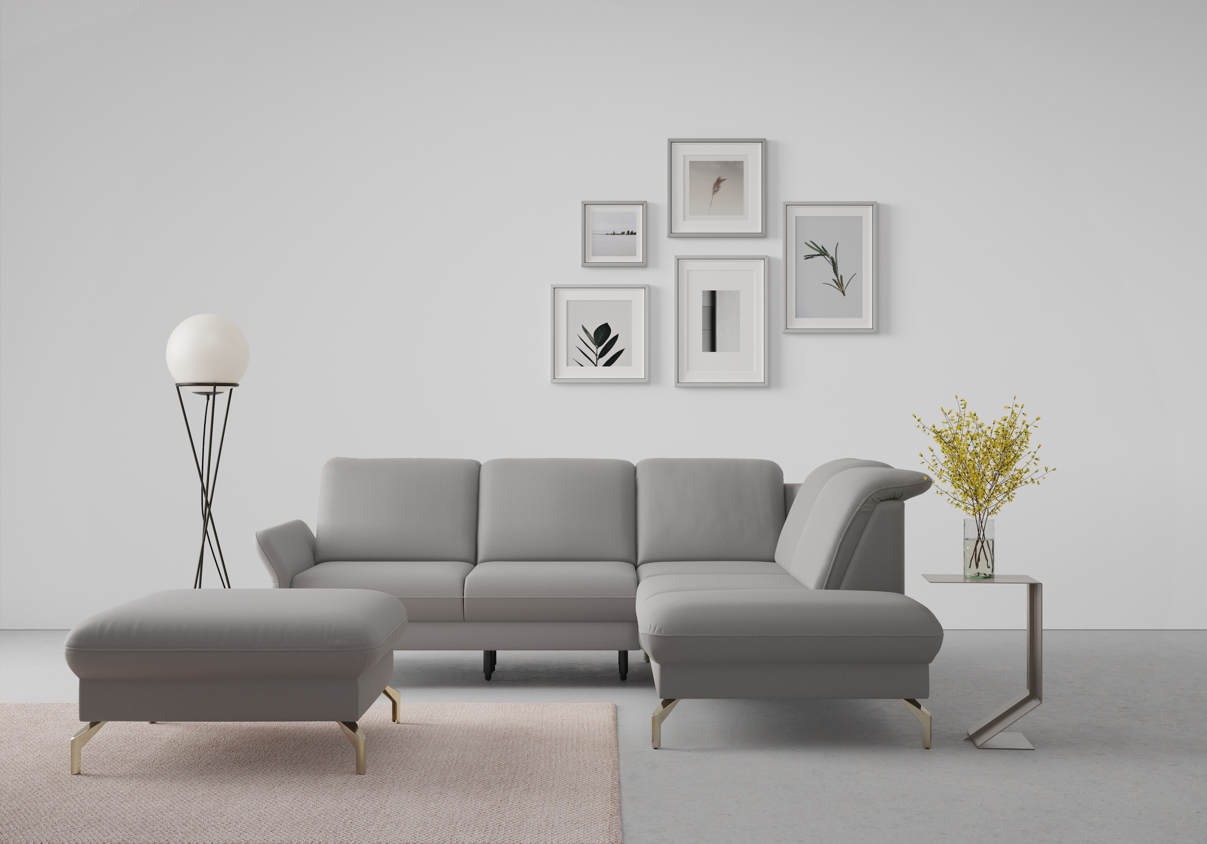 sit&more Ecksofa "Fashion L-Form", wahlweise mit Kopfteilverstellung, Vorzi günstig online kaufen