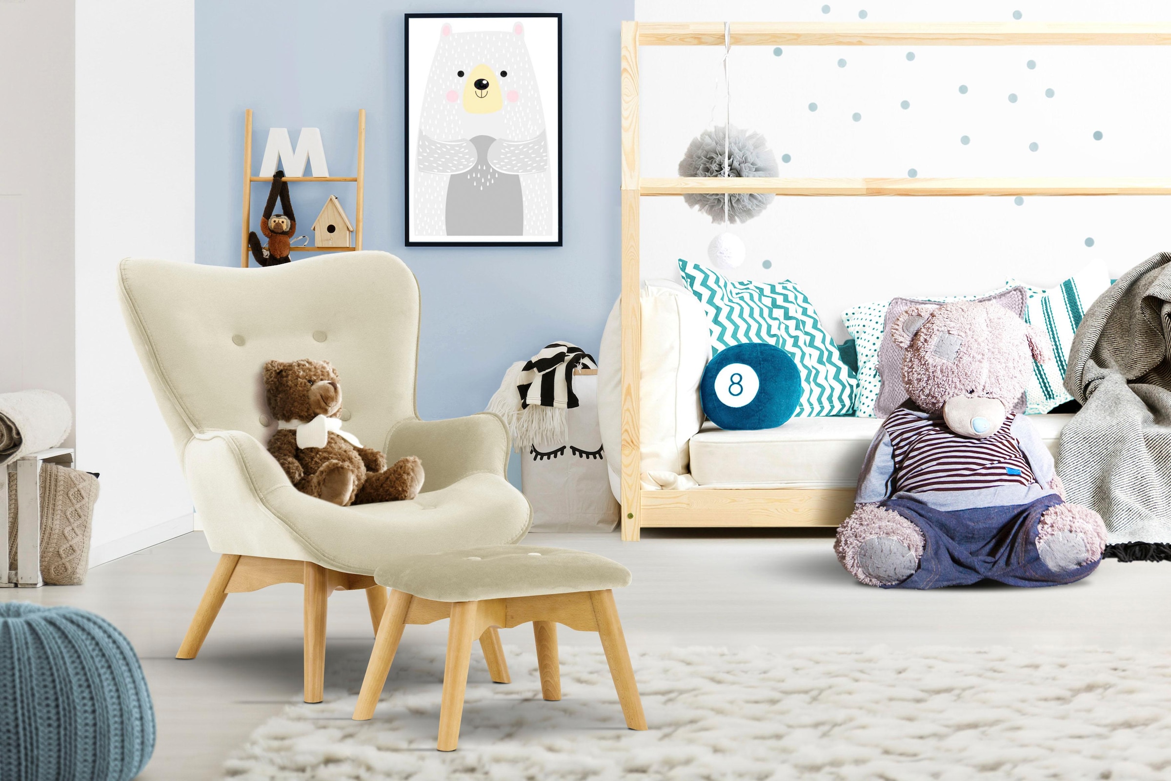 Home affaire Sessel »Duca Mini« in kleiner Ausführung für Kinder günstig online kaufen