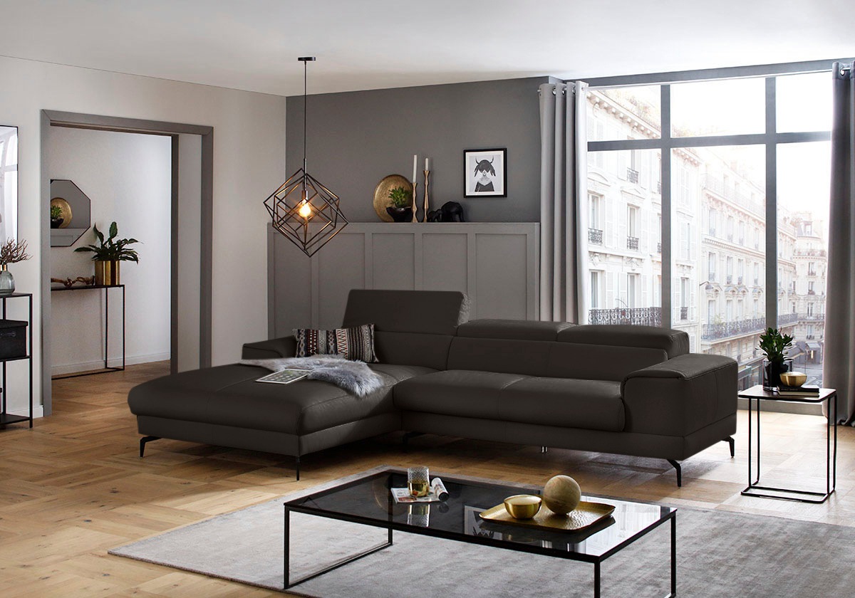 W.SCHILLIG Ecksofa »piedroo, Designsofa mit tollem Sitzkomfort, L-Form«, Ko günstig online kaufen