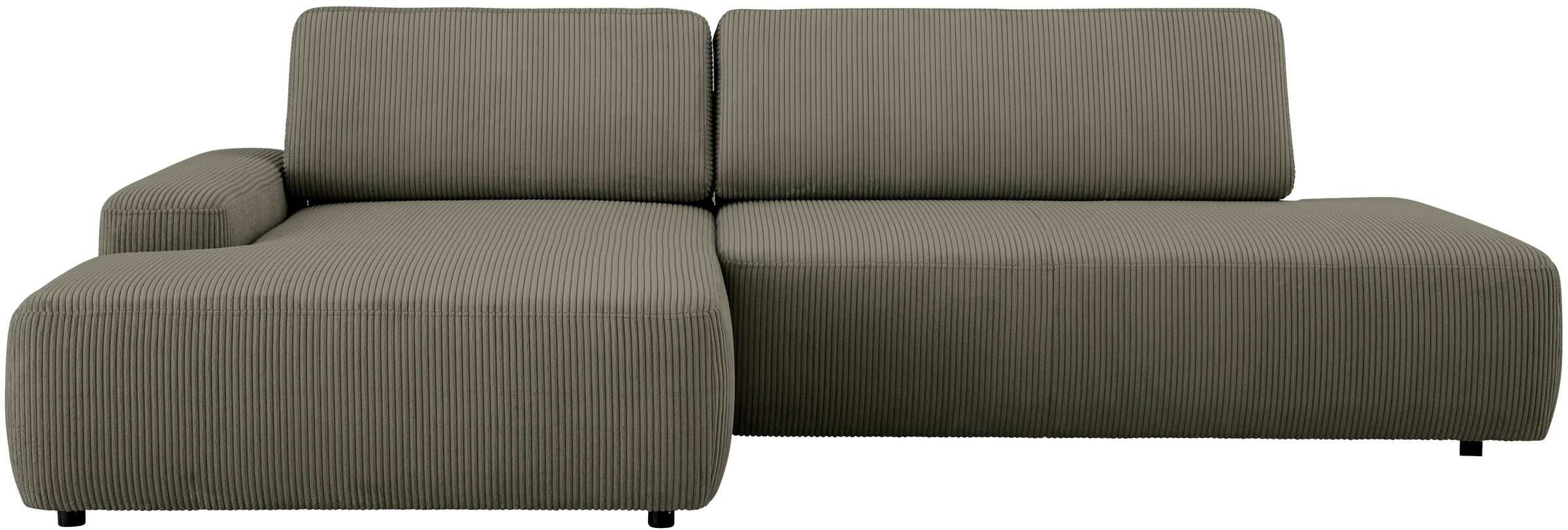 Home affaire Ecksofa »TORGE, Schlafsofa Cord, Samtvelours u. Strukur fein, günstig online kaufen