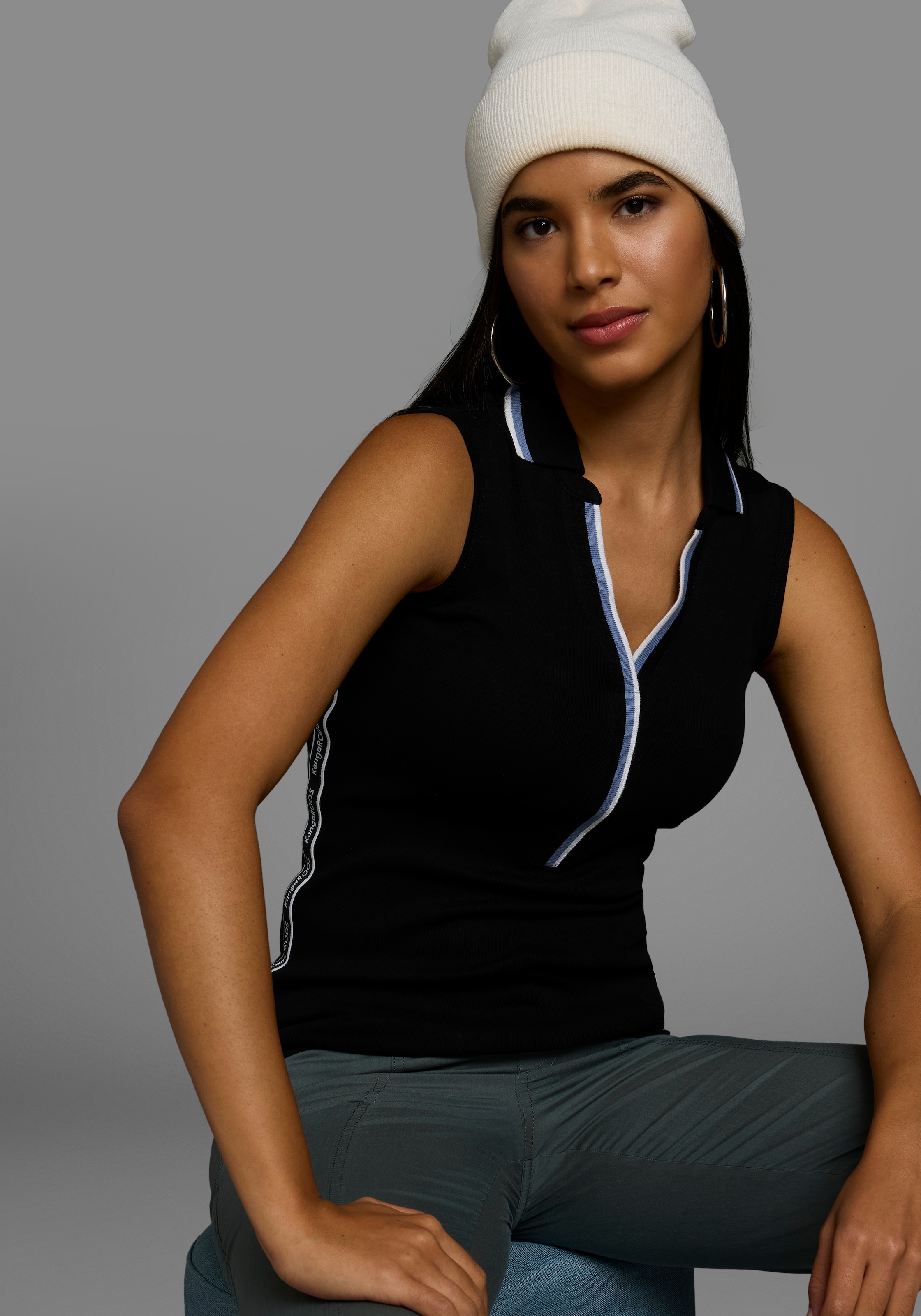 KangaROOS Tanktop, (Packung, 2 tlg.), Tape mit Logobranding seitlich - NEUE KOLLEKTION