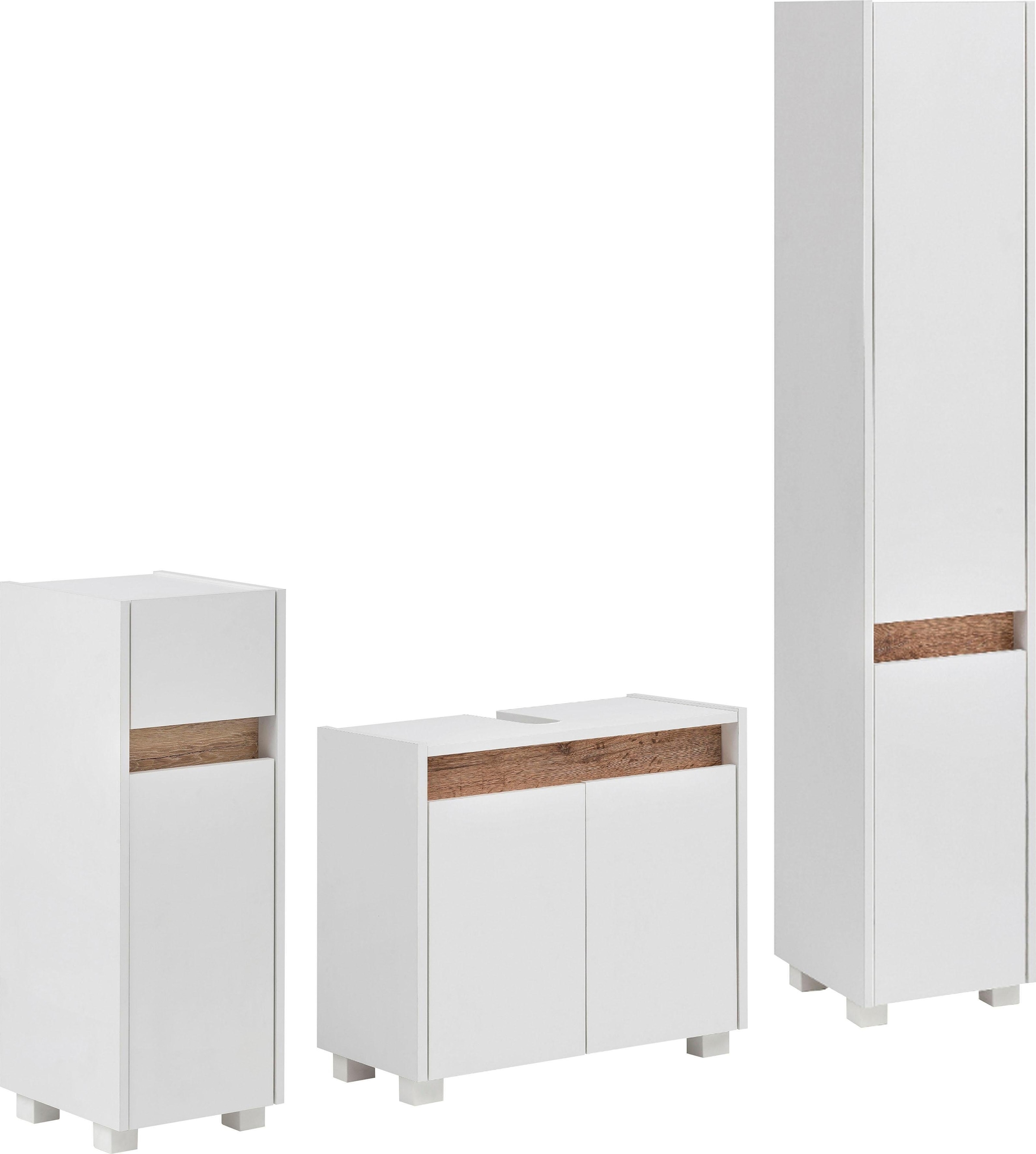 im Unterschrank, Schildmeyer kaufen Badmöbel-Set 3 Waschbeckenunterschrank (Set, Online-Shop aus St.), Hochschrank »Cosmo«, und