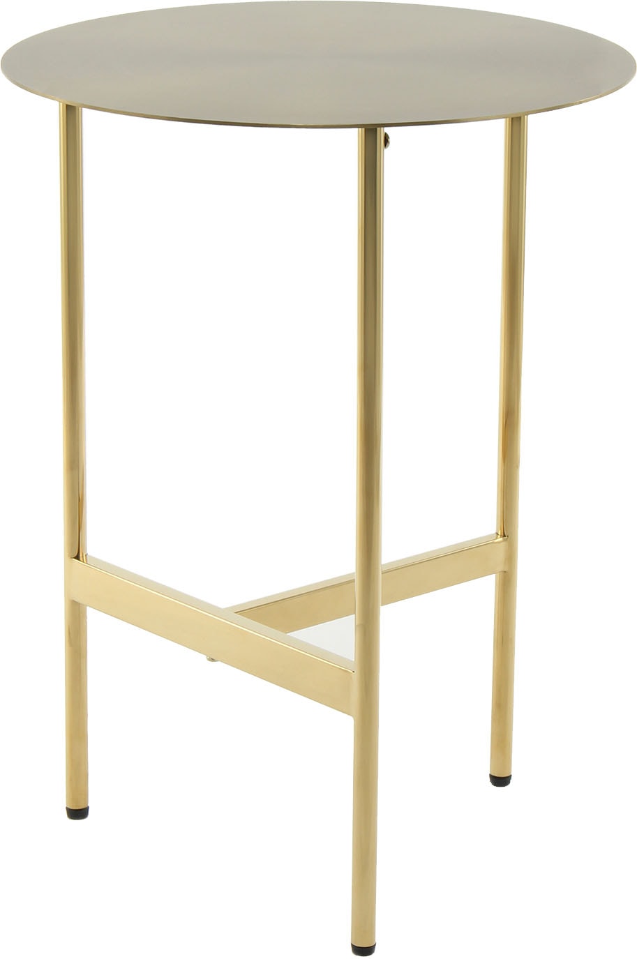 Kayoom Beistelltisch »Pero 125, Minimalistisches Design, Passt zu jedem Einrichtungsstil« 1 Stk. tlg. Gestelldesign aus Edelstahl, runde Ablagefläche, minimalistisch