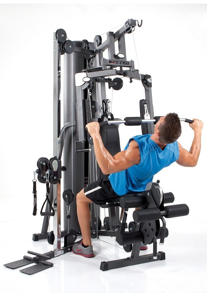 Finnlo by Hammer Kraftstation »Autark 2200«, 16 Gewichtsblöcke, (Butterflystange, Latzug, Ruderfunktion und mehr), multifunktionale Fitnessstation, max. Trainingsgewicht 100 kg
