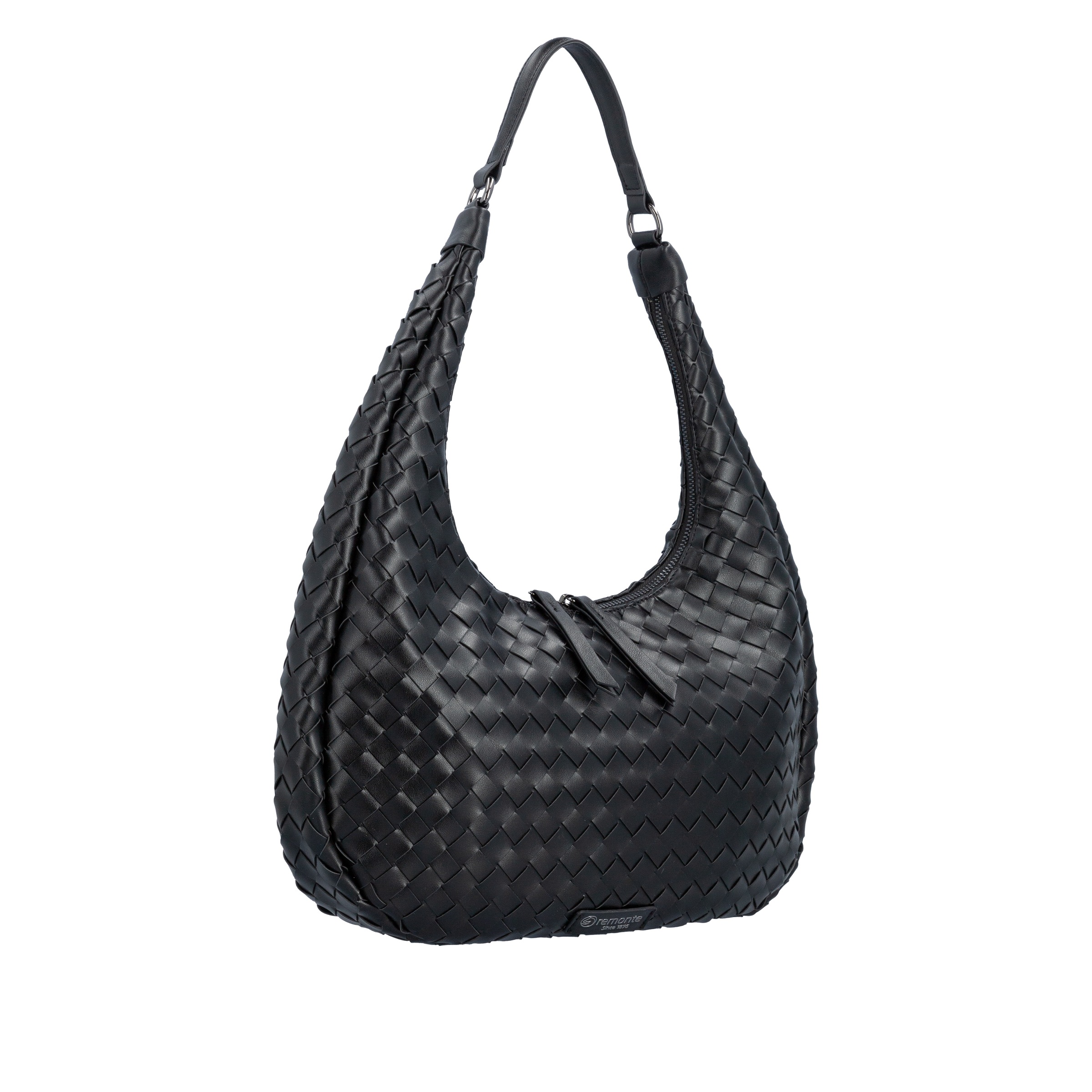 Remonte Hobo Beuteltasche, Handtasche in Flecht-Optik, mit kurzem Umhängeriemen