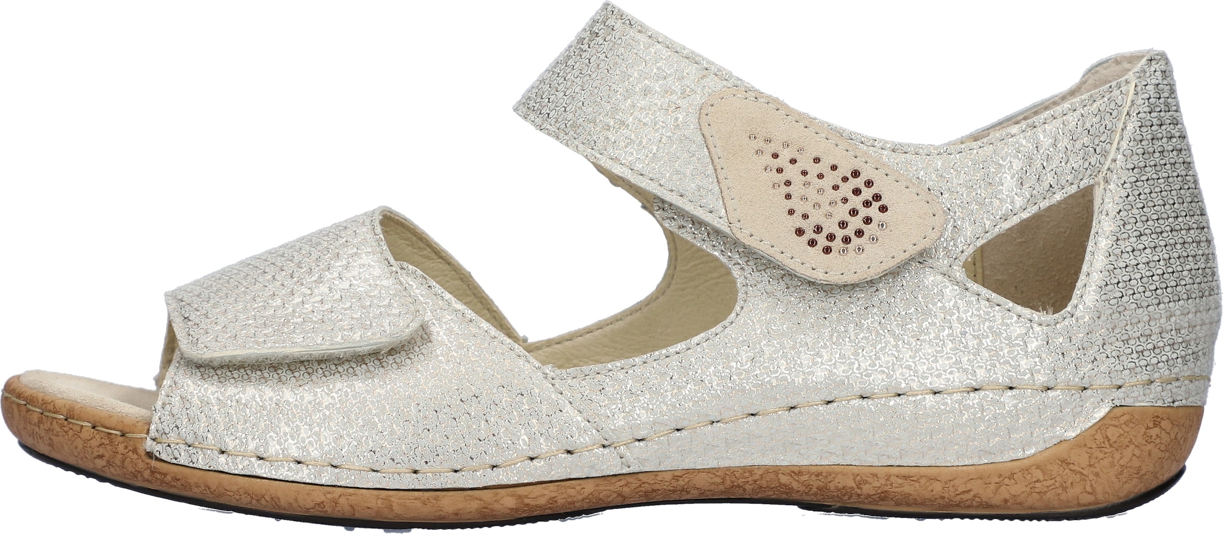 Waldläufer Sandale »Heliett«  , Sommerschuh, Sandalette, Keilabsatz, mit Orthotritt, H-Weite