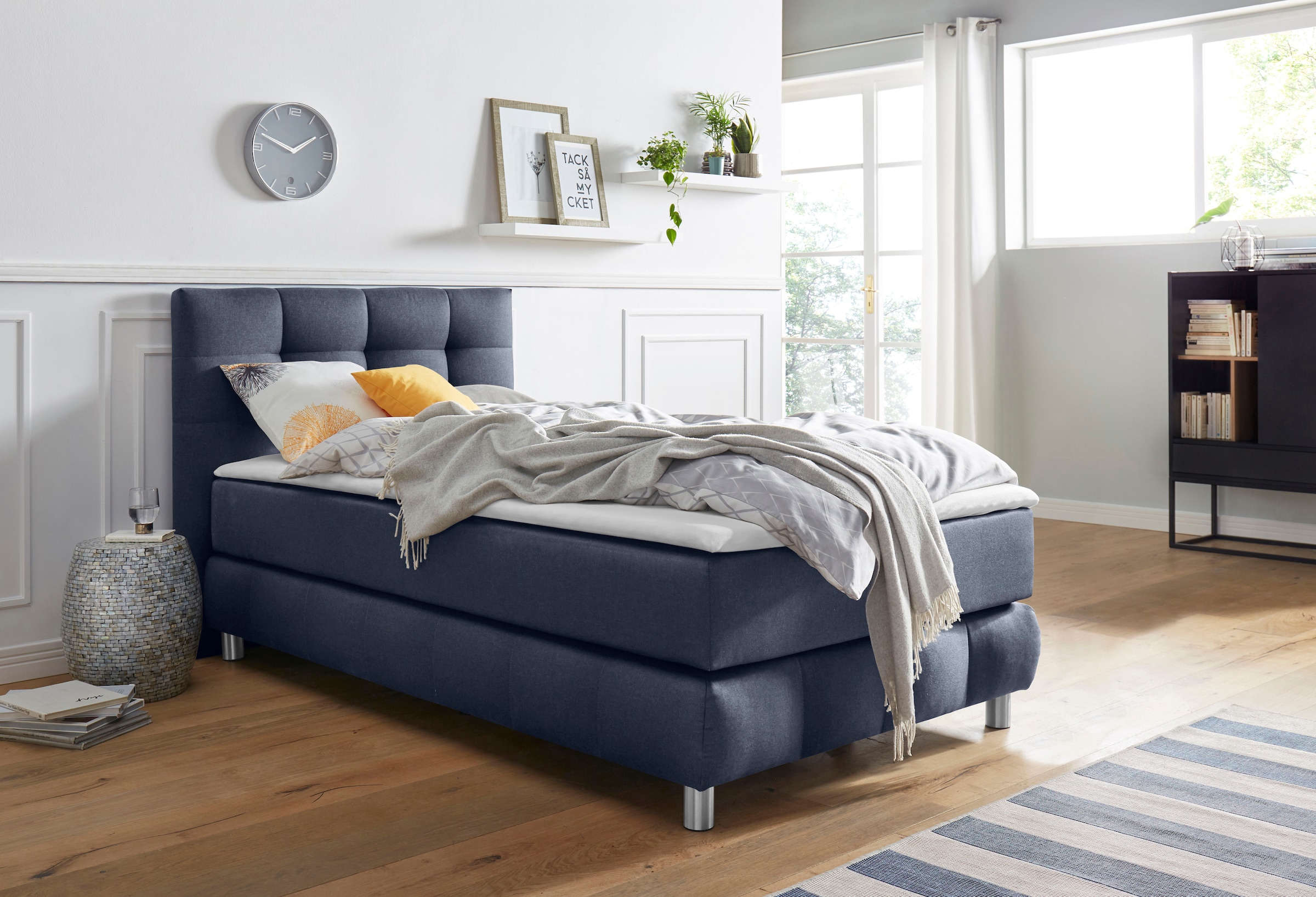 andas Boxspringbett "Salo" incl. Topper, 6 Breiten, 2 Härtegrade, TFK auch günstig online kaufen