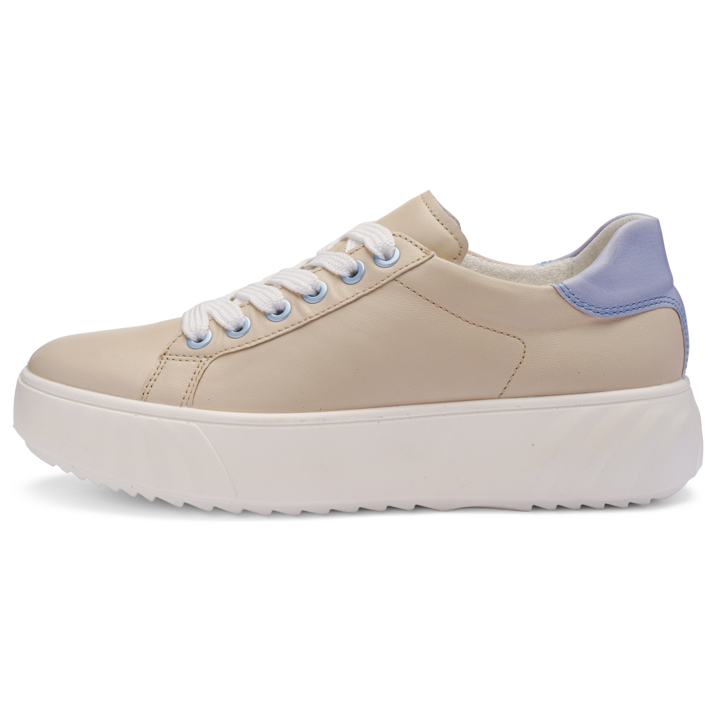 Ara Plateausneaker »MONACO«  Freizeitschuh, Halbschuh, Schnürer mit Kontrastbesatz, H-Weite