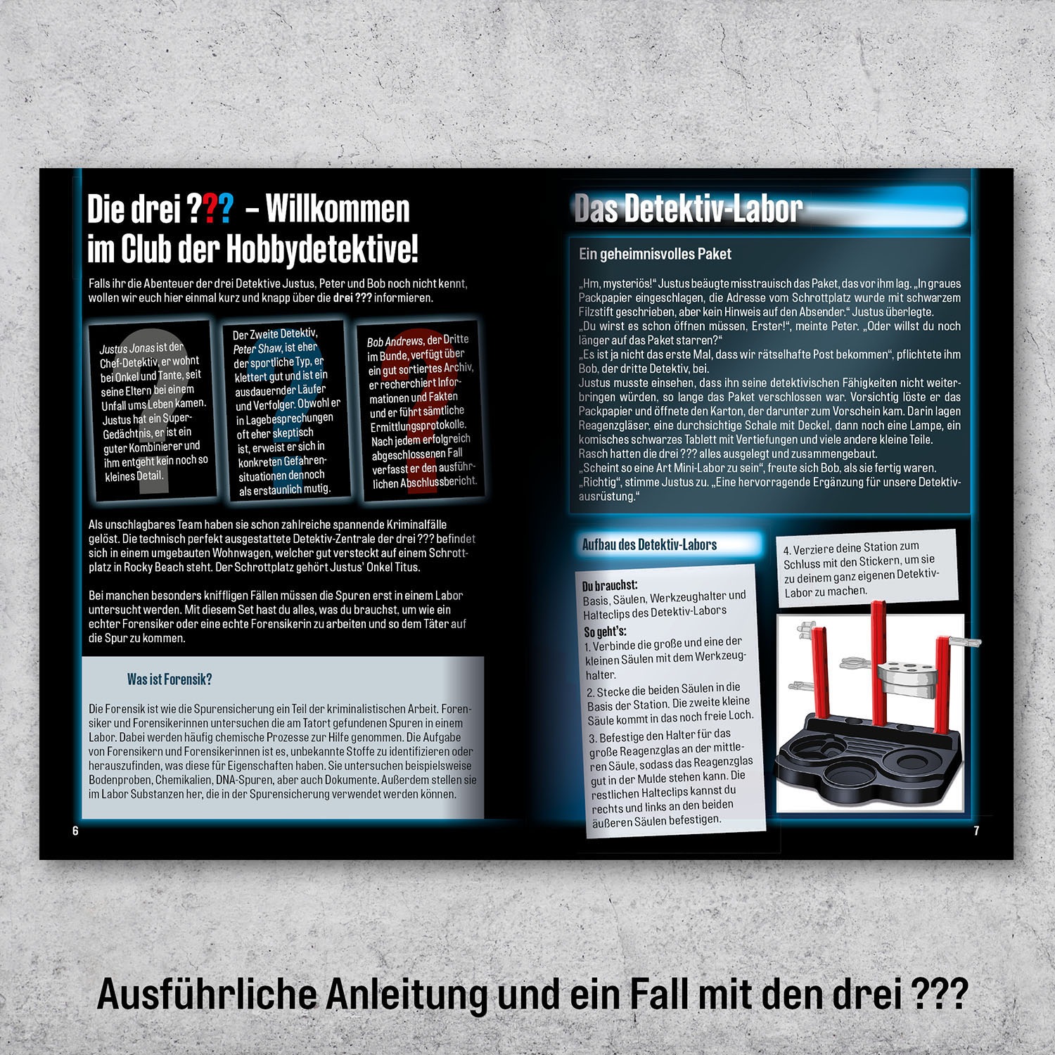 Kosmos Experimentierkasten »Die drei ???, Detektiv-Labor«